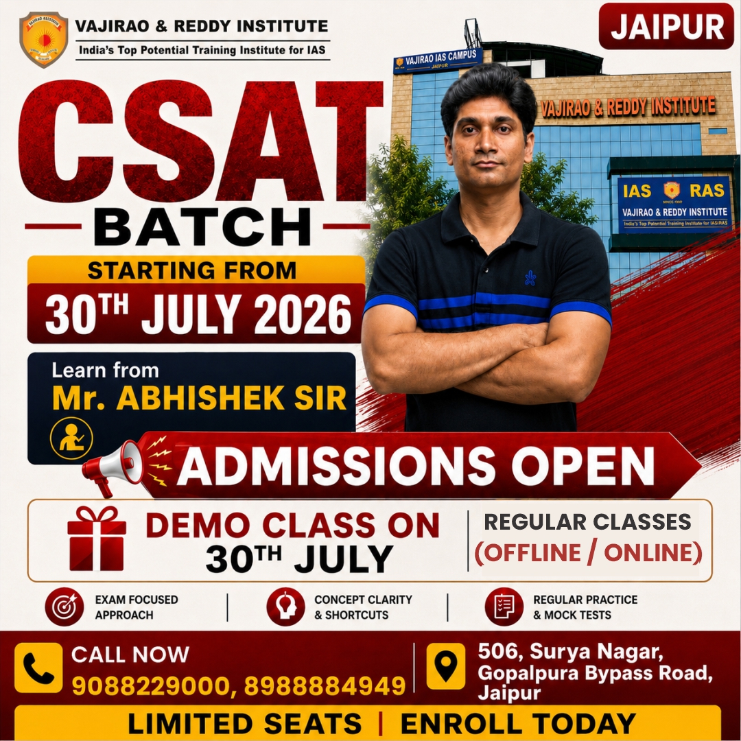 Vajirao and Reddy Institute Facebook ad: Don't Let CSAT Stop You