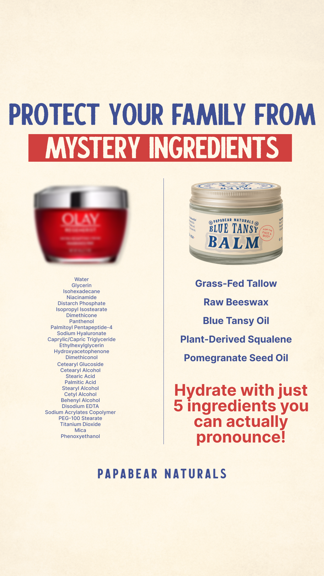Papabear Naturals Facebook ad