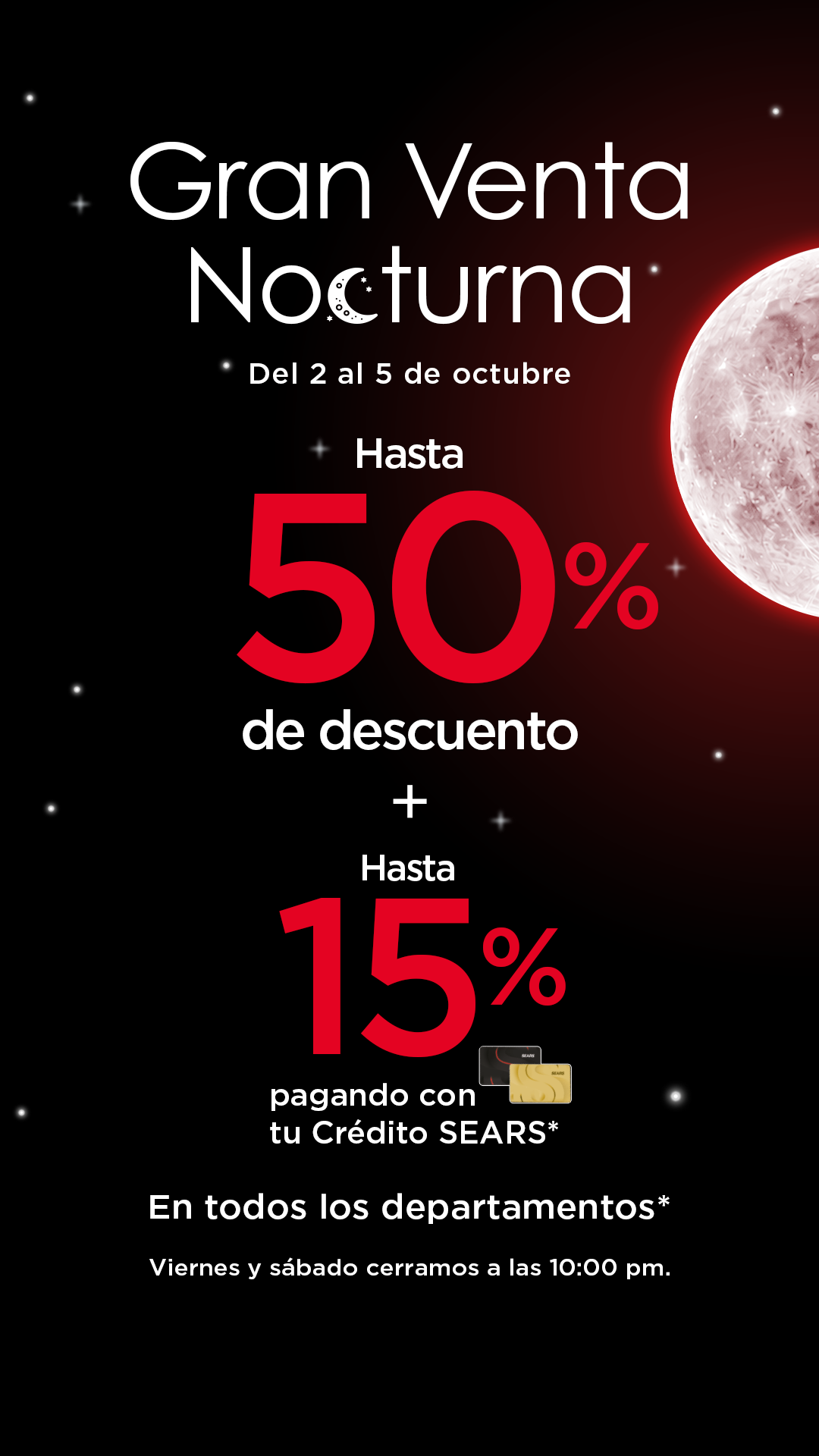 Sears México Facebook ad: ¡En tienda y en línea!