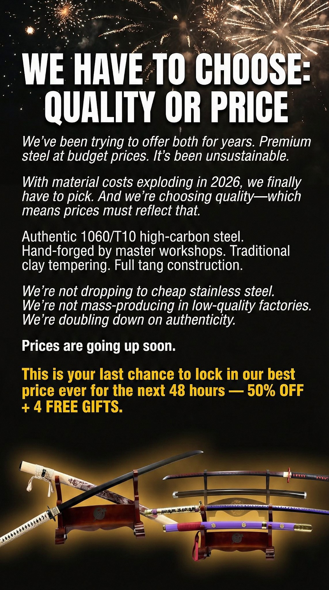 Katana Sword Facebook ad