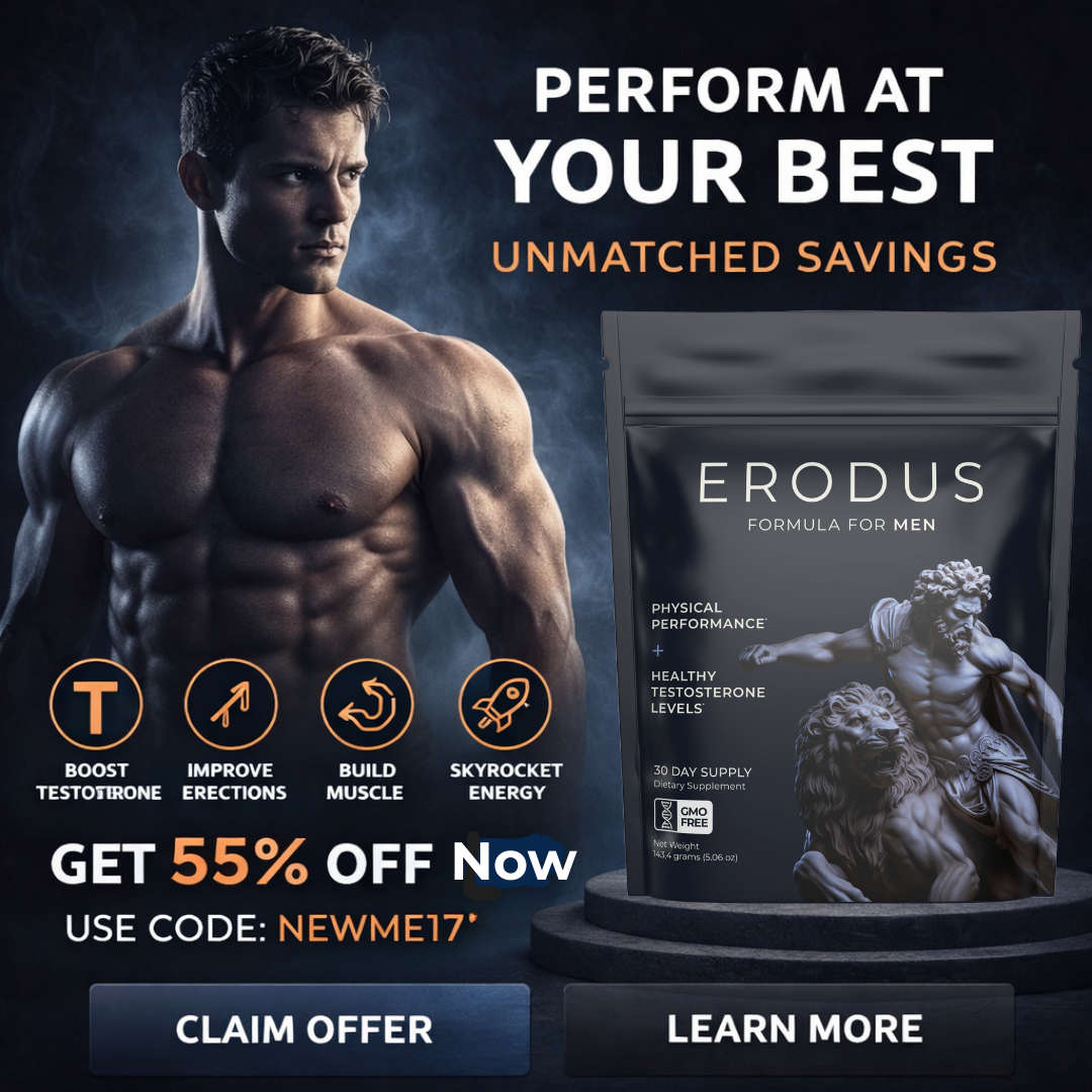 Erodus Formula For Men Facebook ad