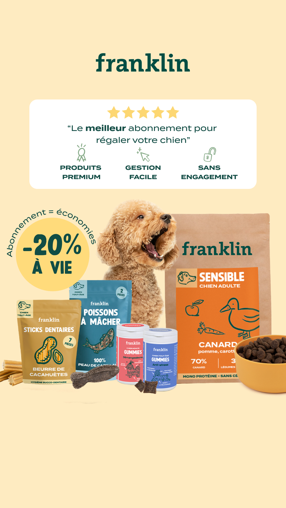Franklin Pet Food Facebook ad