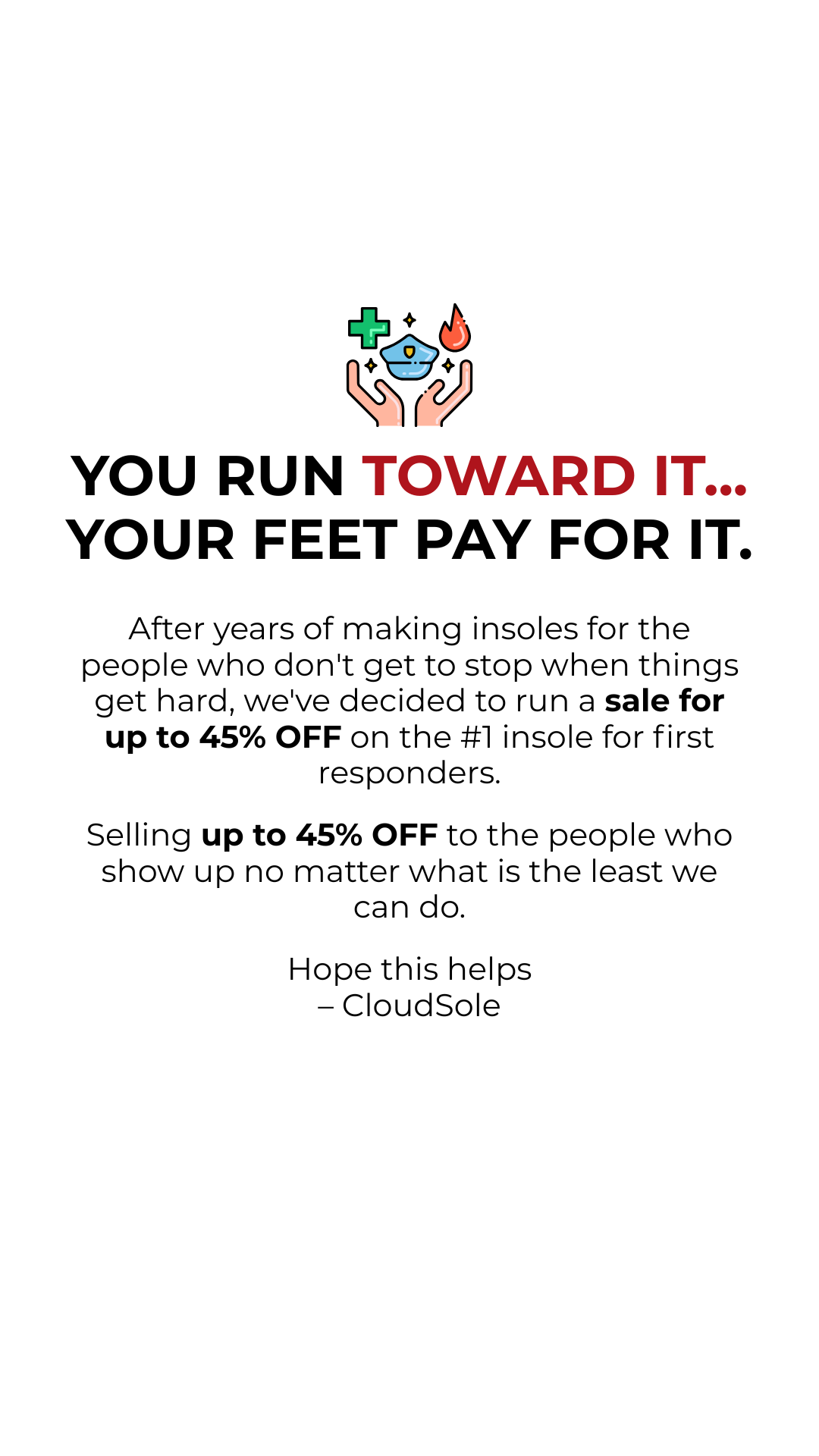 CloudSole Facebook ad