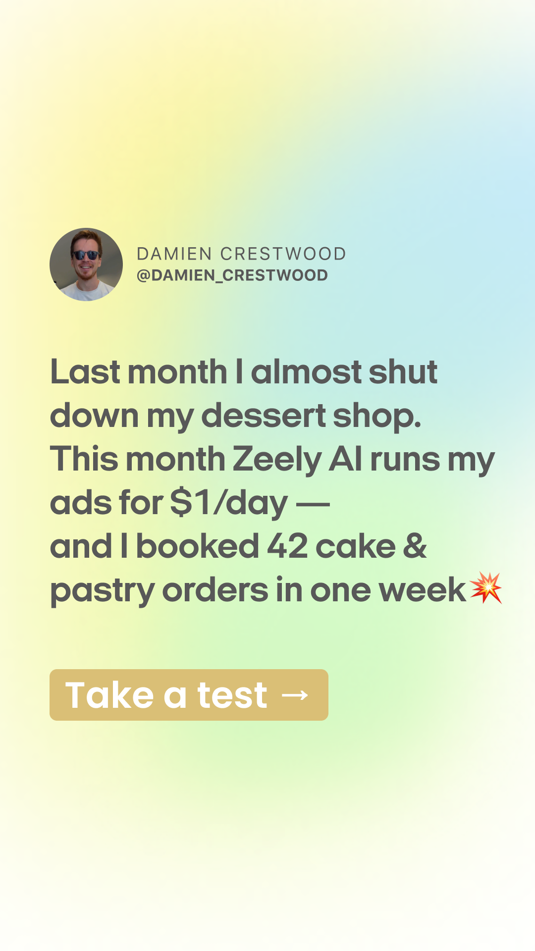 Zeely Facebook ad