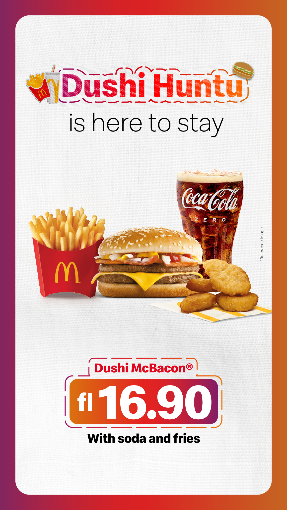 McDonald's Aruba Facebook ad from May 1, 2025