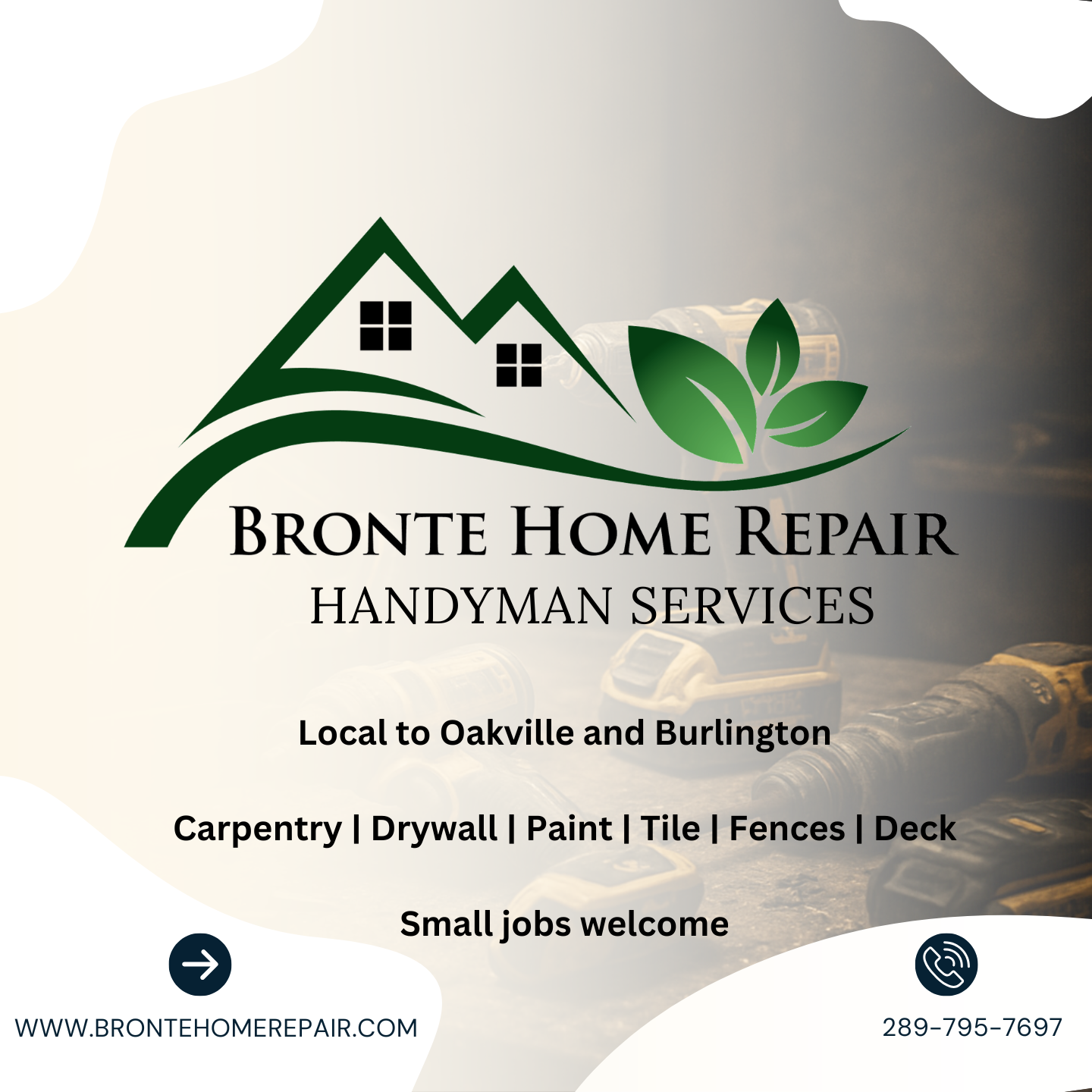 Bronte Home Repair Facebook ad: That growing to-do list isn’t fixing itself.