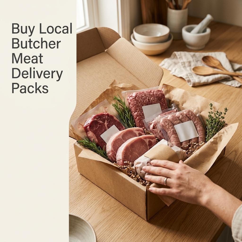 Clear Choices Facebook ad: Buy Local Butcher Meat Delivery Packs!