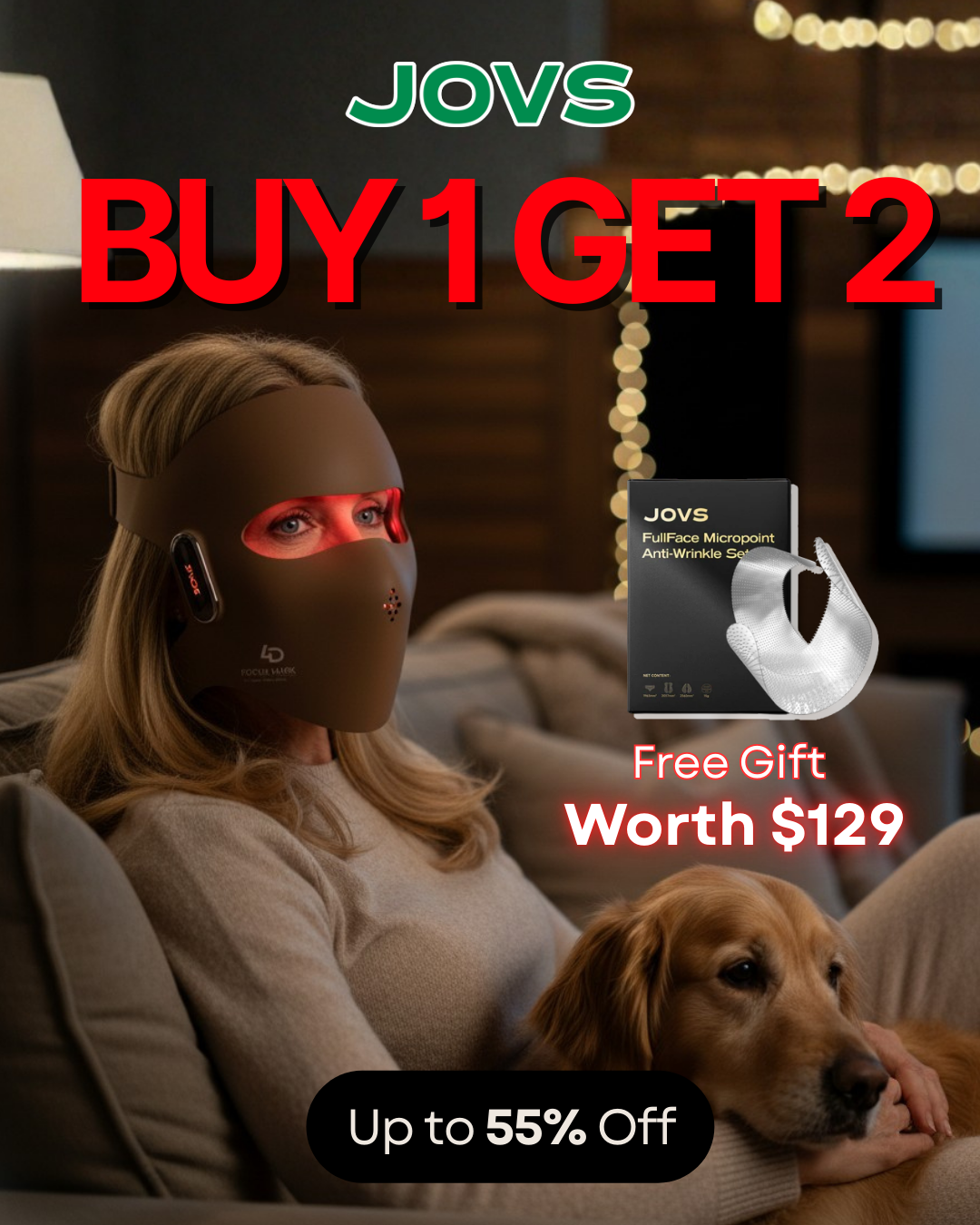 JOVS Facebook ad: $280 Off Only Here