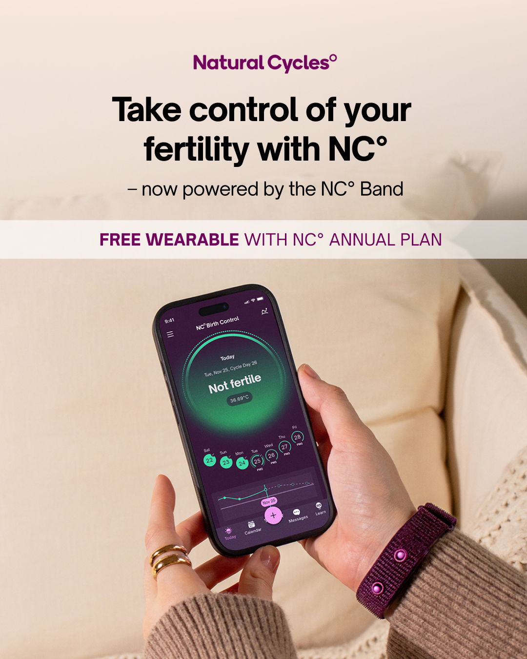 Natural Cycles Facebook ad