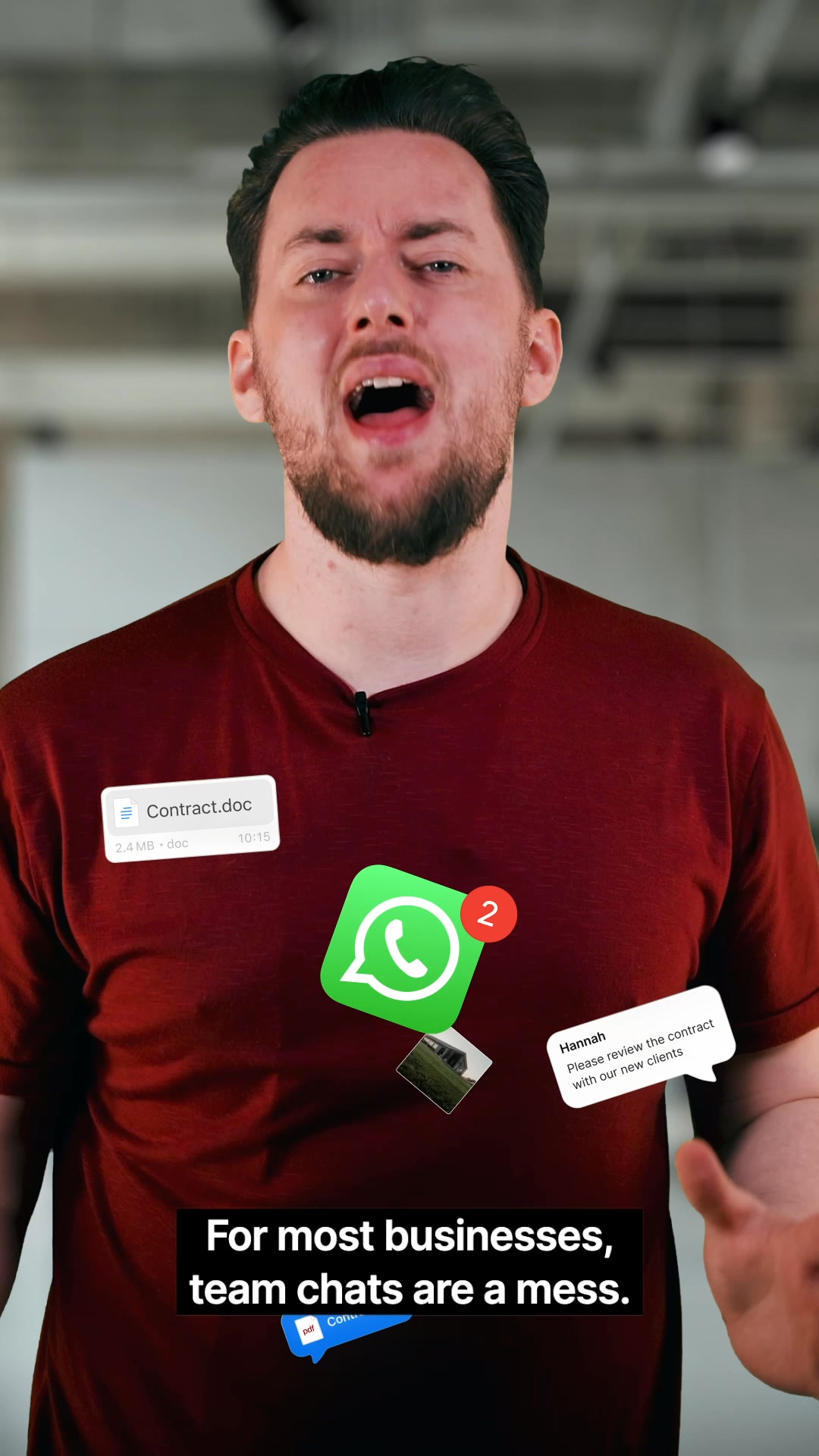 Zenzap Facebook ad: Run Your Team Smarter, Not Harder