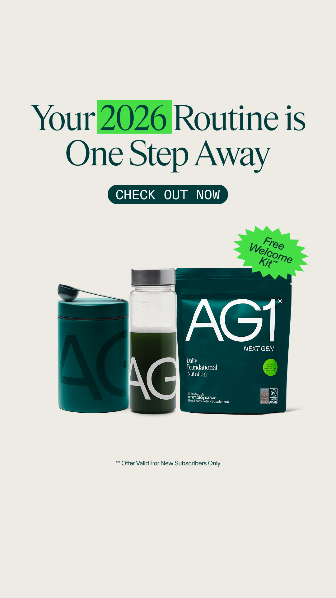 AG1 by Athletic Greens Facebook ad