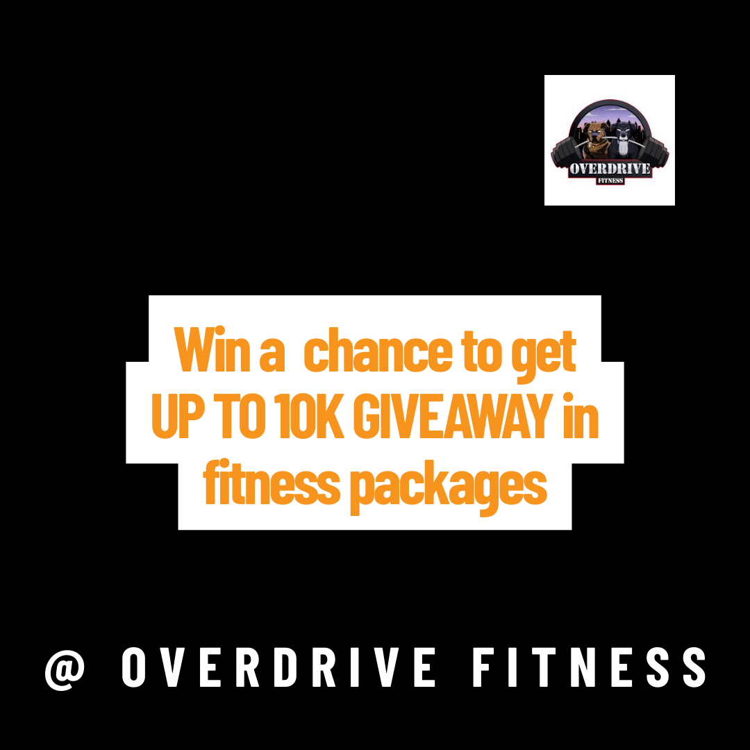 Overdrive Fitness Facebook ad: Drop Weight Enter & Win Big Prizes!