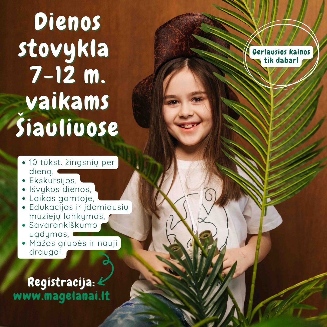 Magelanai - vaikų dienos stovykla Facebook ad