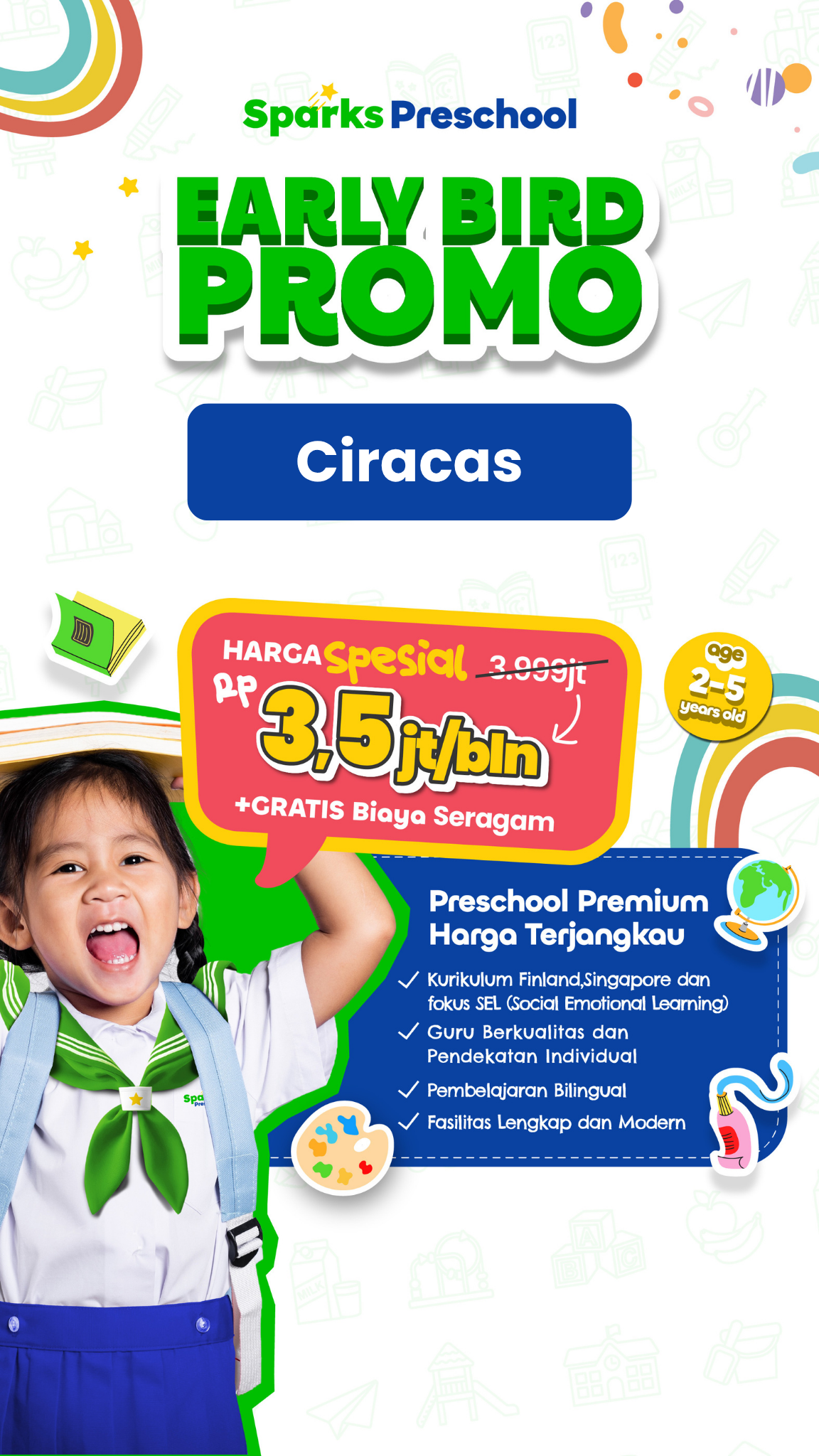 Sparks Preschool Facebook ad