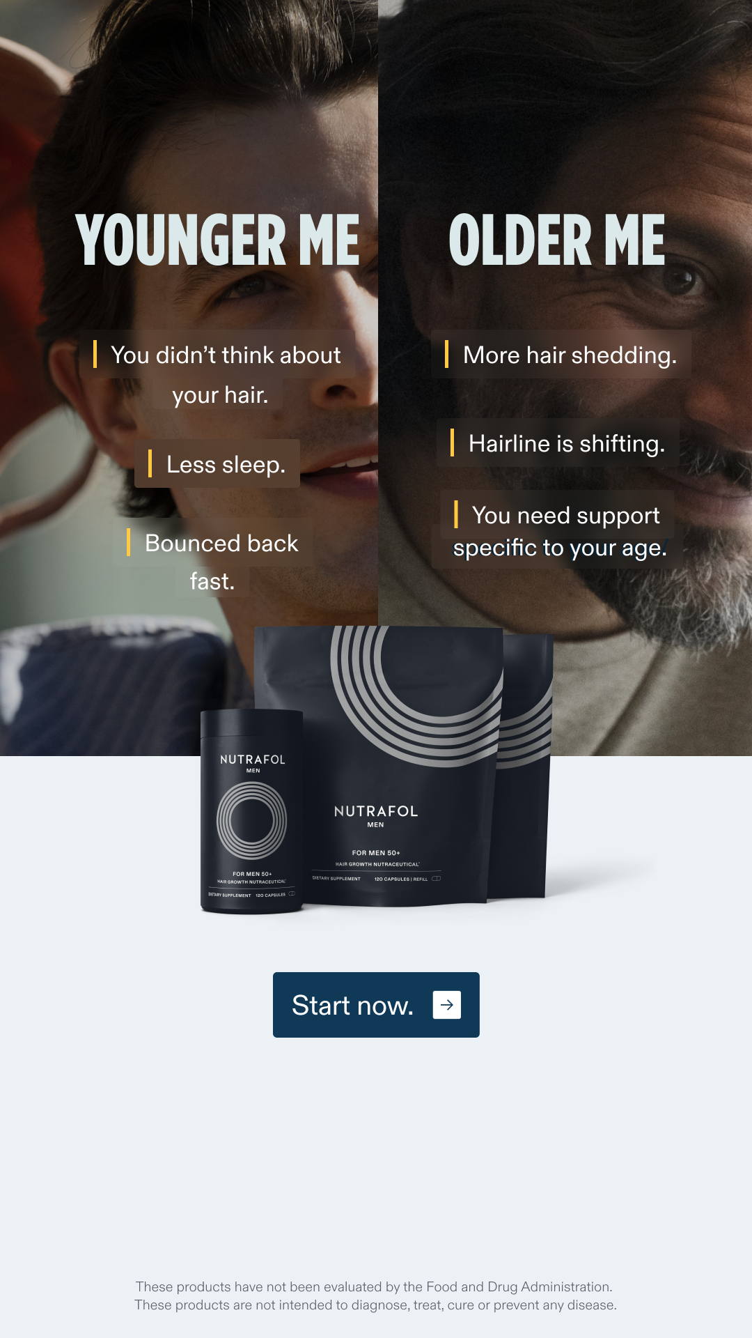 Nutrafol Men Facebook ad