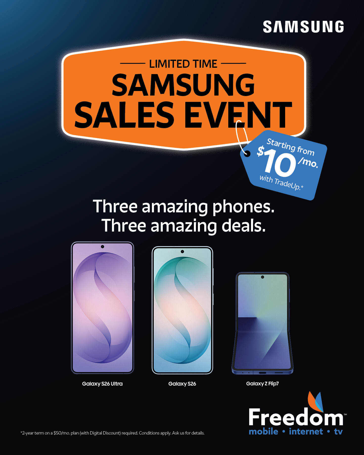 Freedom Mobile Facebook ad
