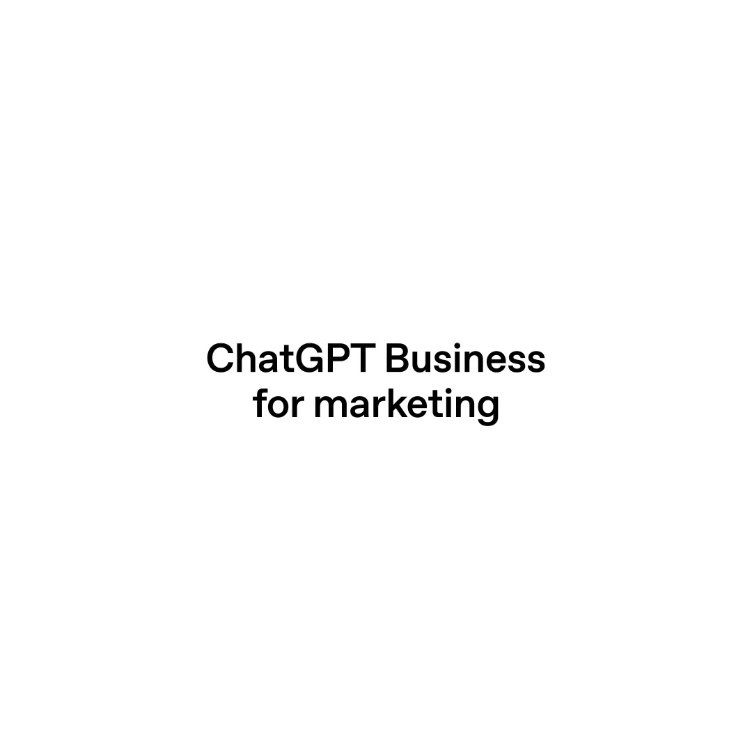 OpenAI Facebook ad: AI built for marketing.