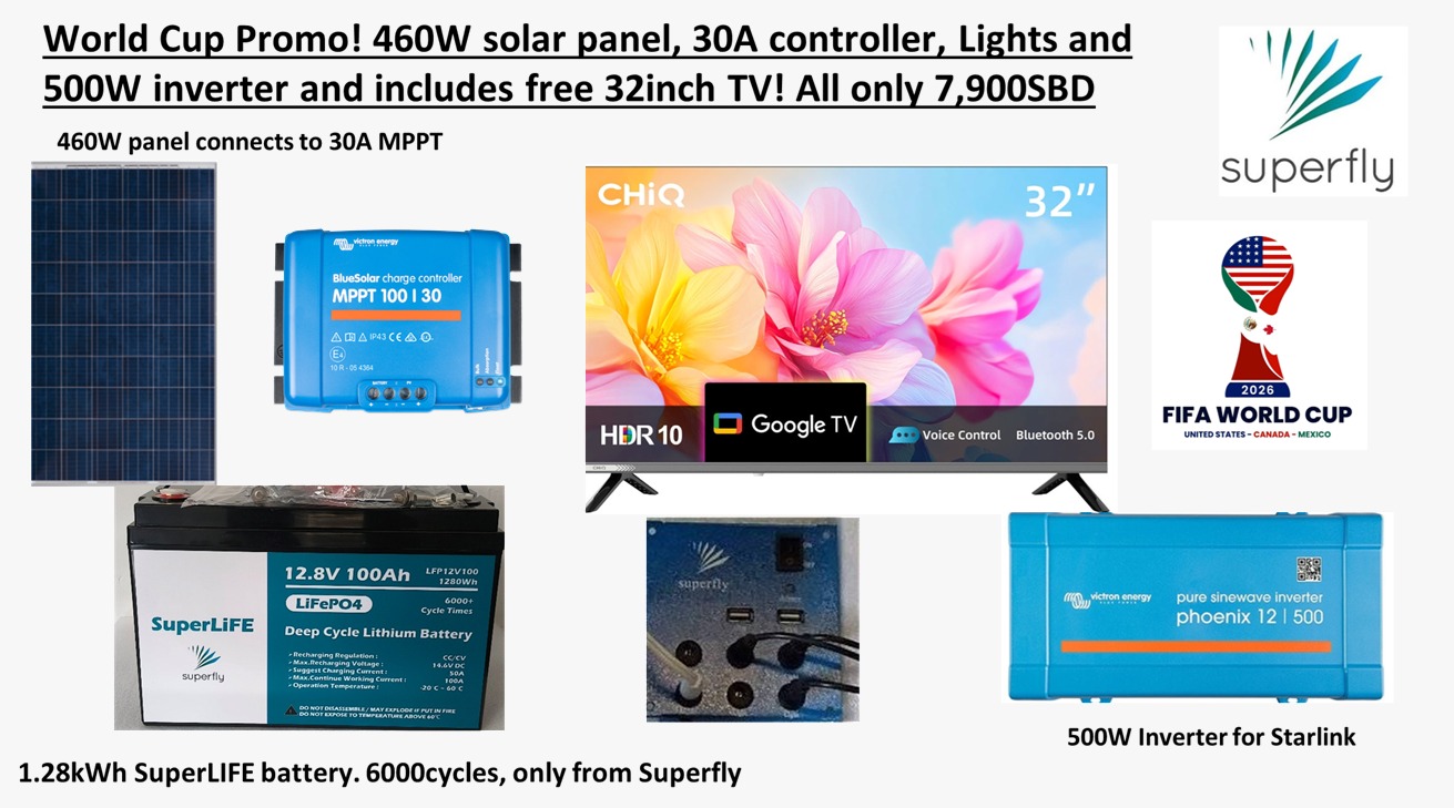 Superfly Limited Facebook ad: Our 1.26kWh kit now comes with free 32…