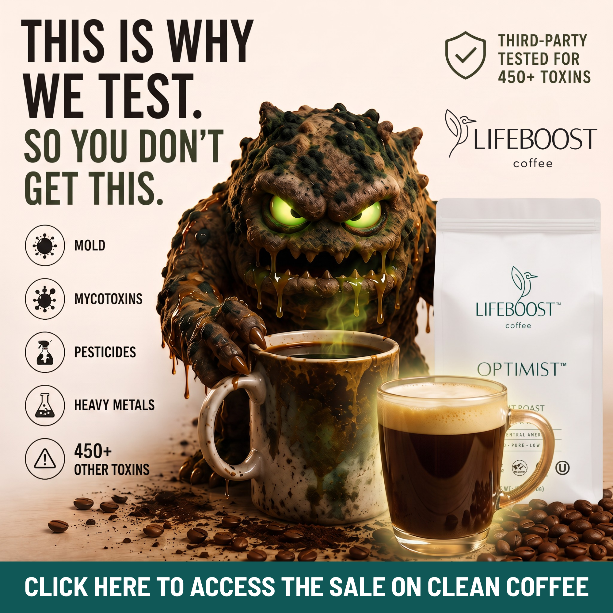 Lifeboost Coffee Facebook ad