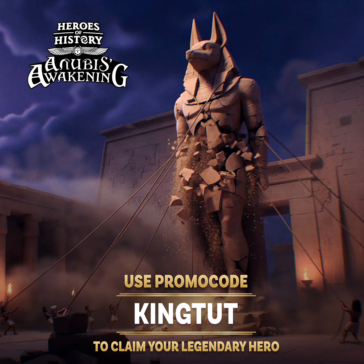 Heroes of History Facebook ad from Jun 12, 2026