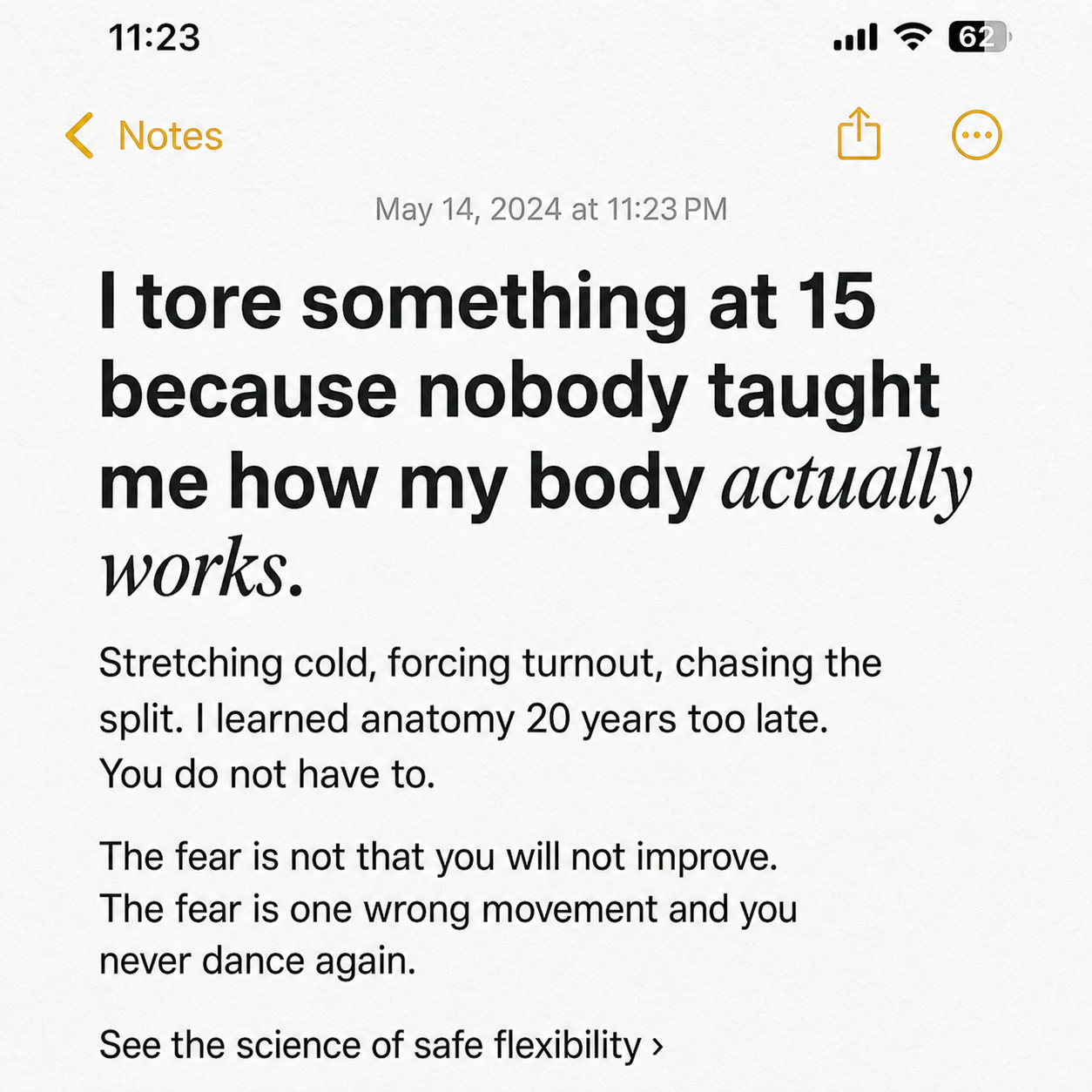 Dance Masterclass Facebook ad