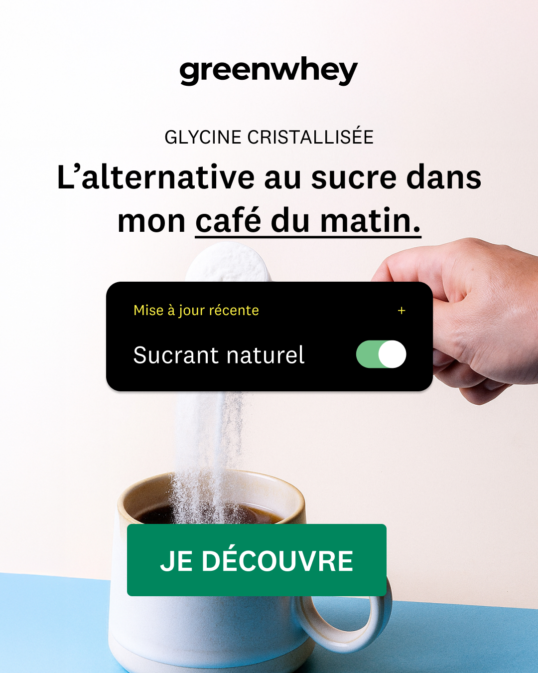 greenwhey Facebook ad