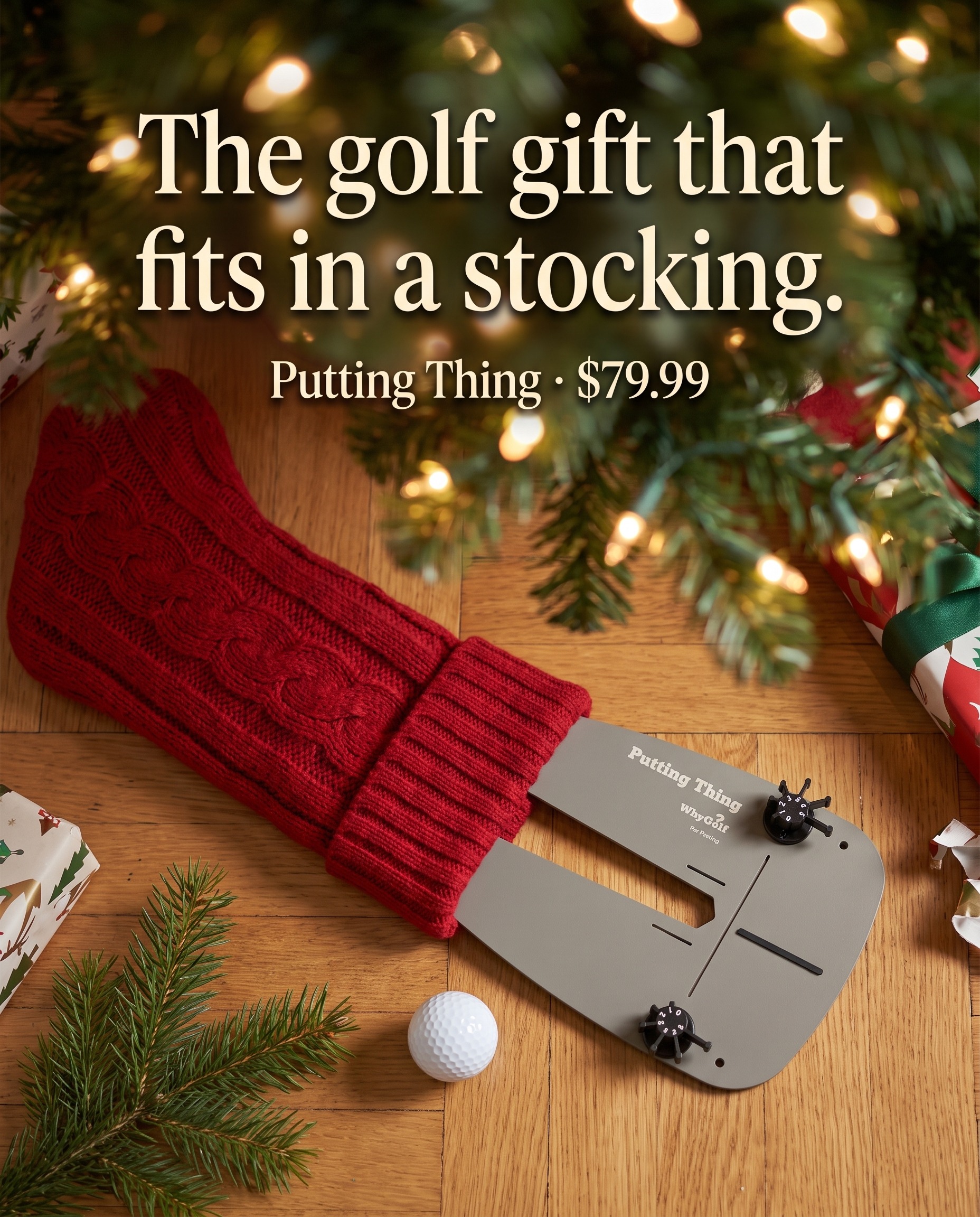 WhyGolf Facebook ad: The Stocking Stuffer Golfers Use