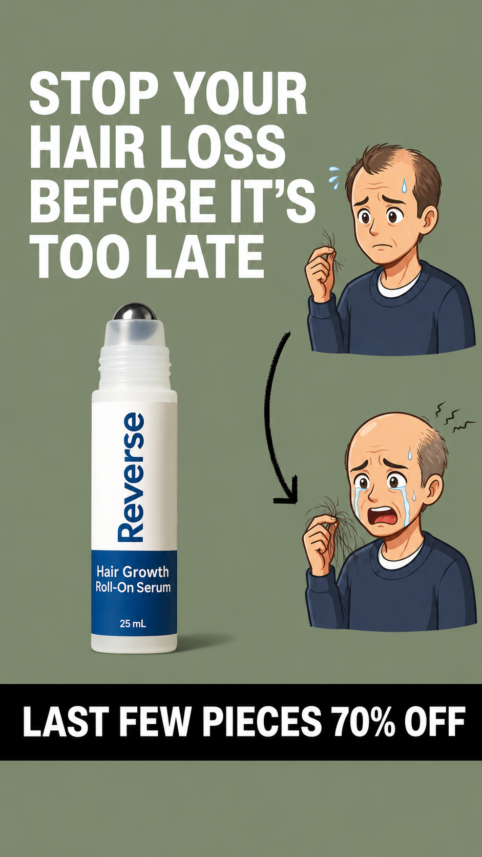 Reverse HairCo Facebook ad