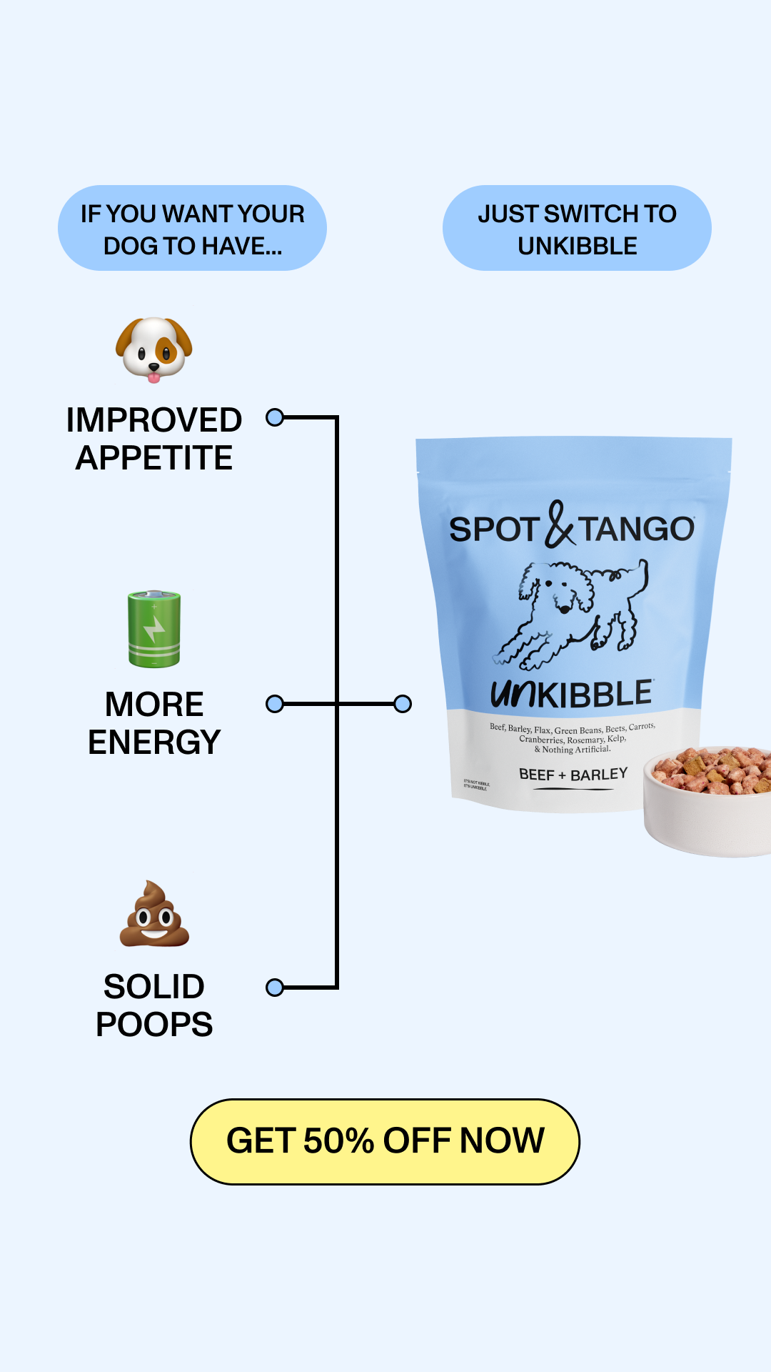 Spot and Tango Facebook ad