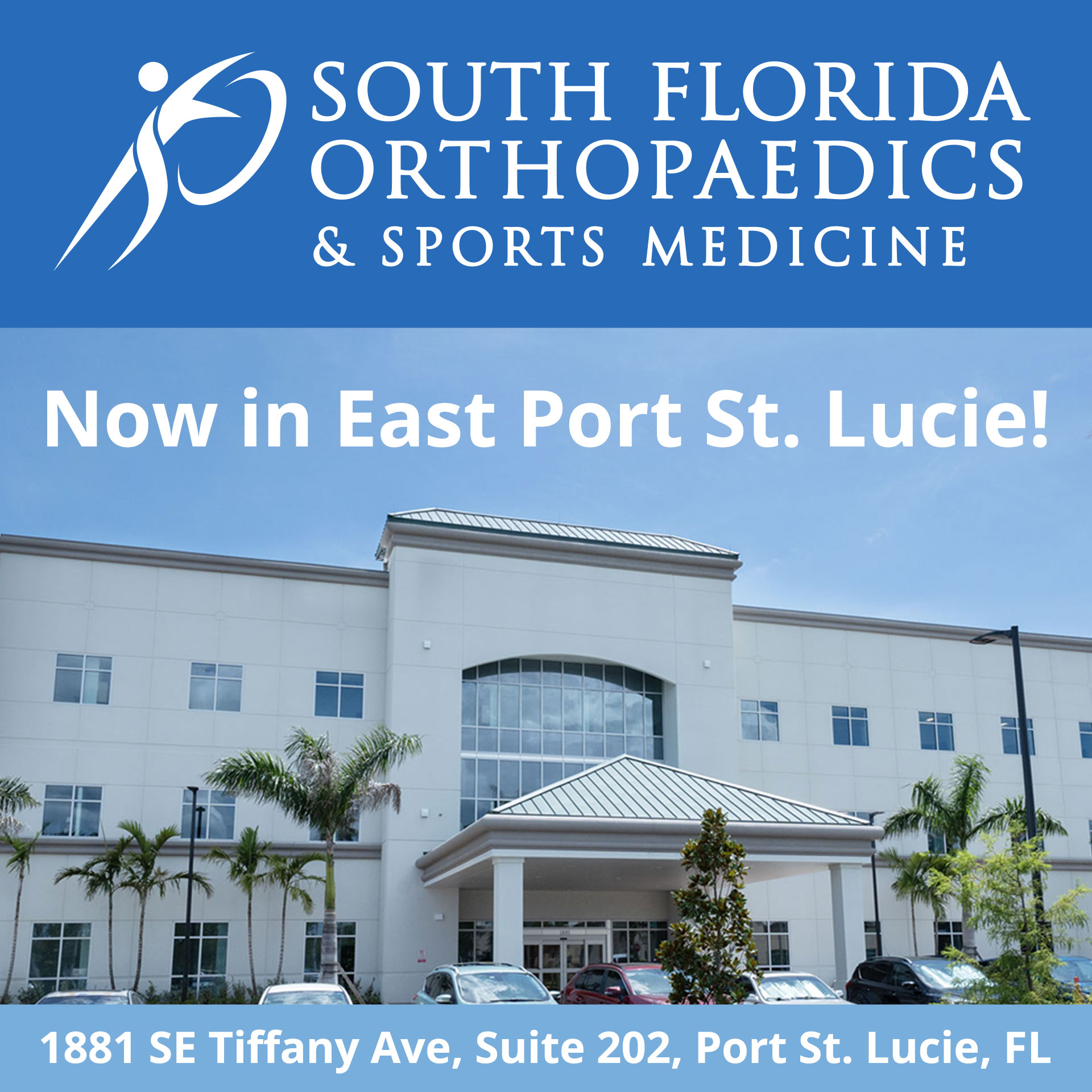 South Florida Orthopaedics & Sports Medicine Facebook ad: Orthopaedic Experts Close to Home