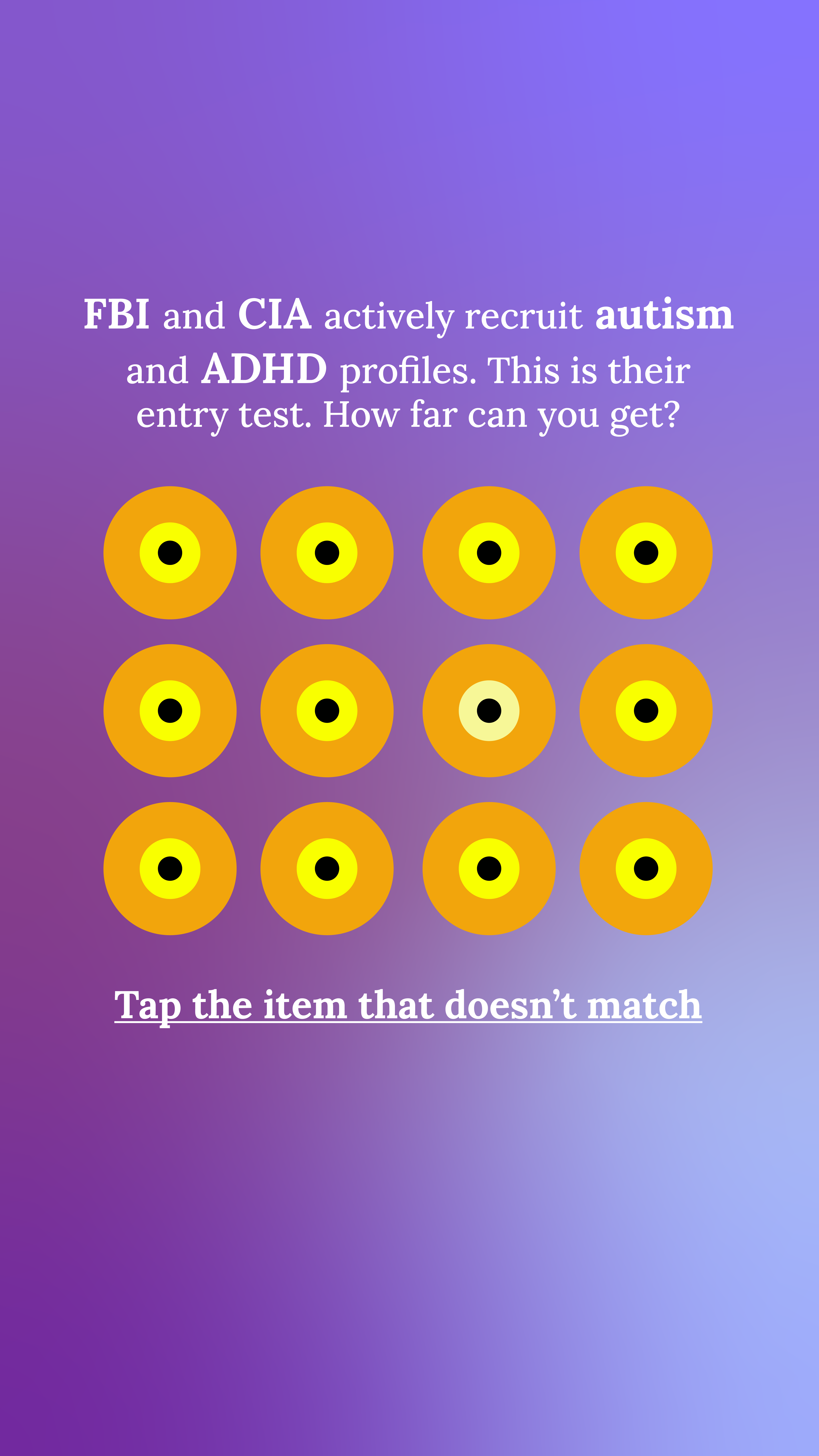 Brain Health Check Facebook ad