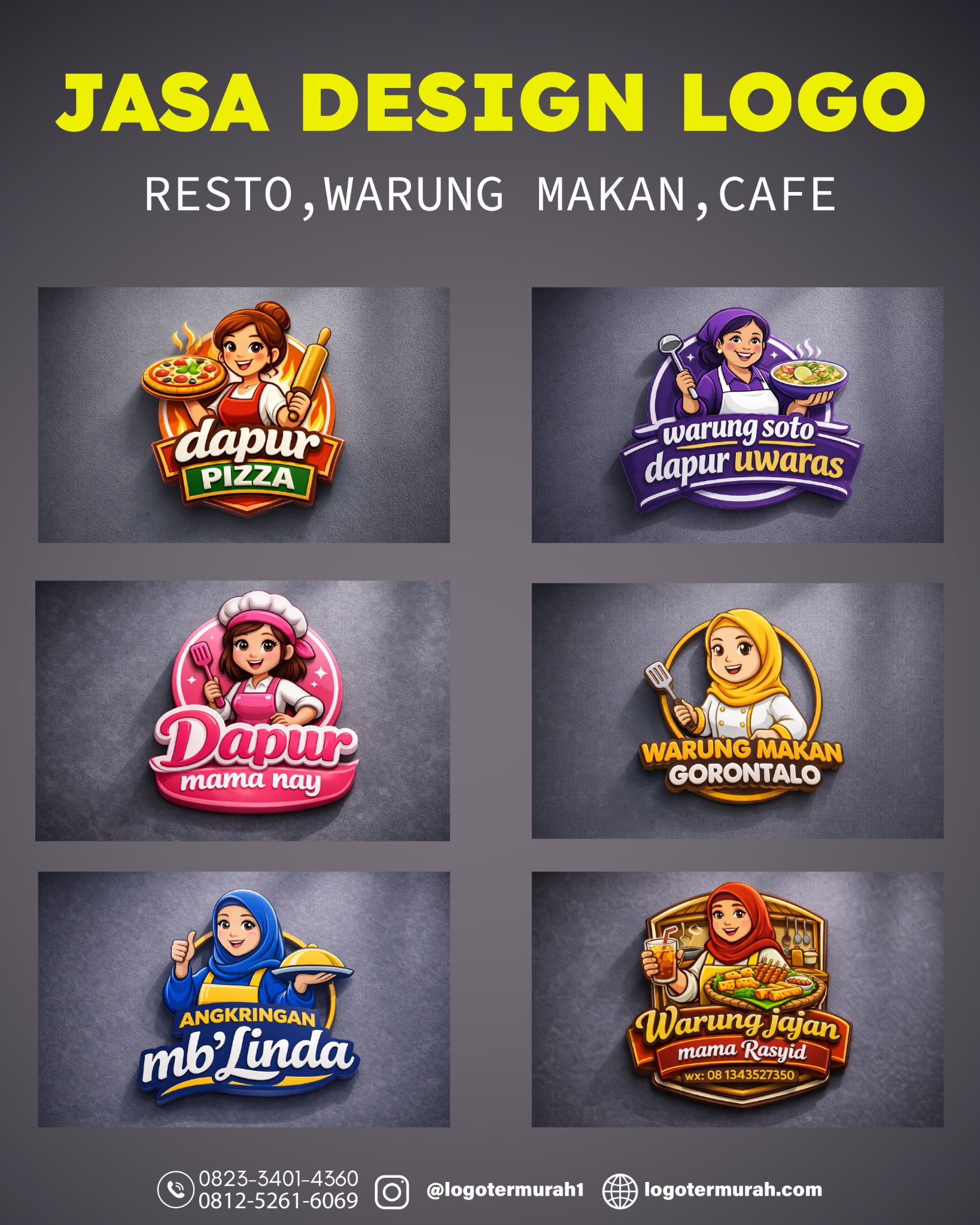 Logo Termurah1 Facebook ad: Logo Rumah Makan & Cafe Mulai 25K