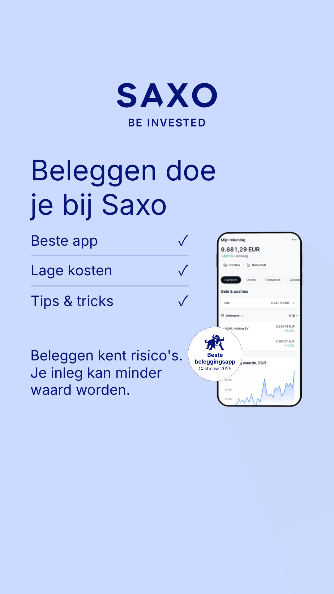 Saxo Bank Nederland Facebook ad