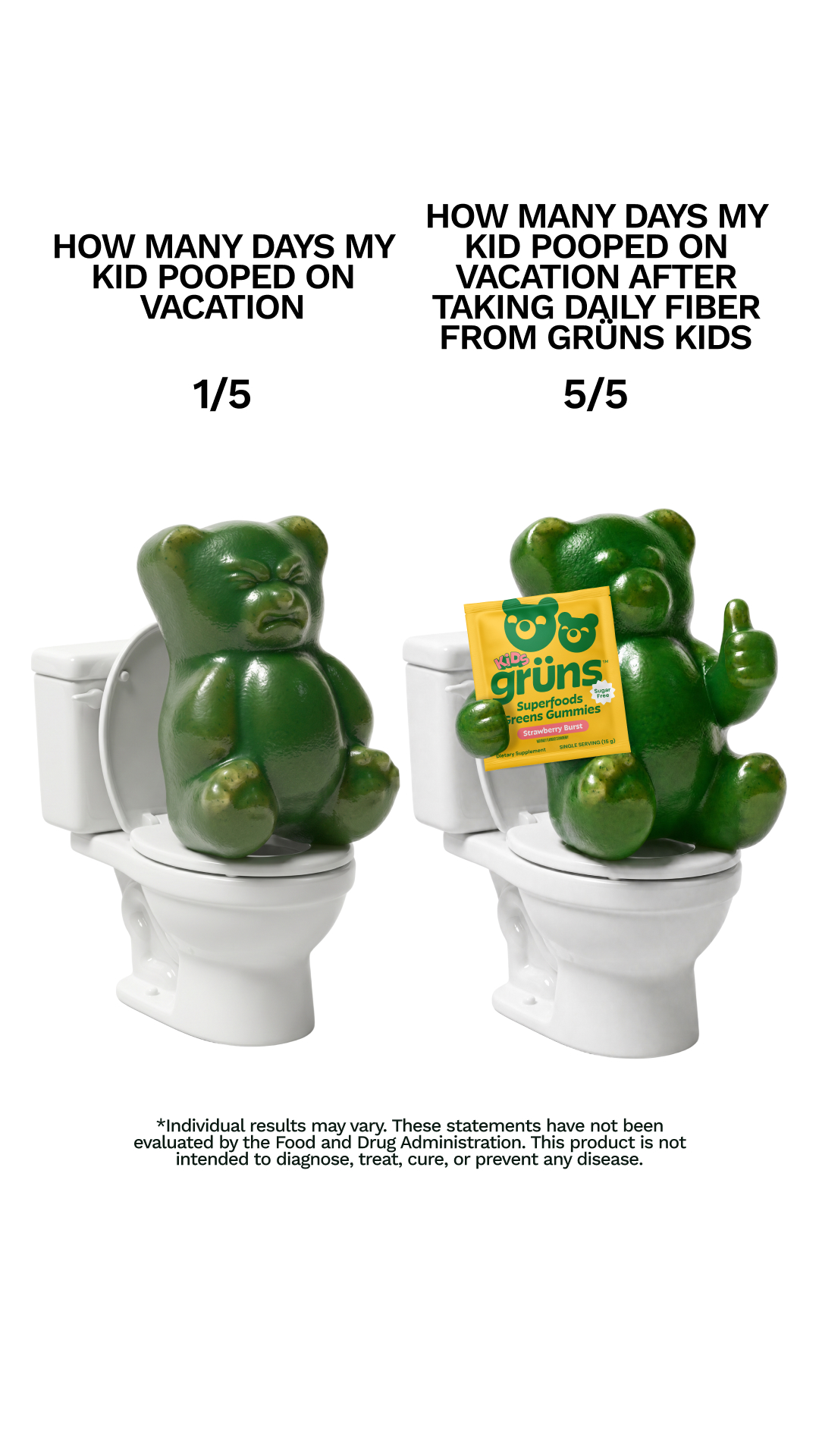 Grüns Kids Facebook ad