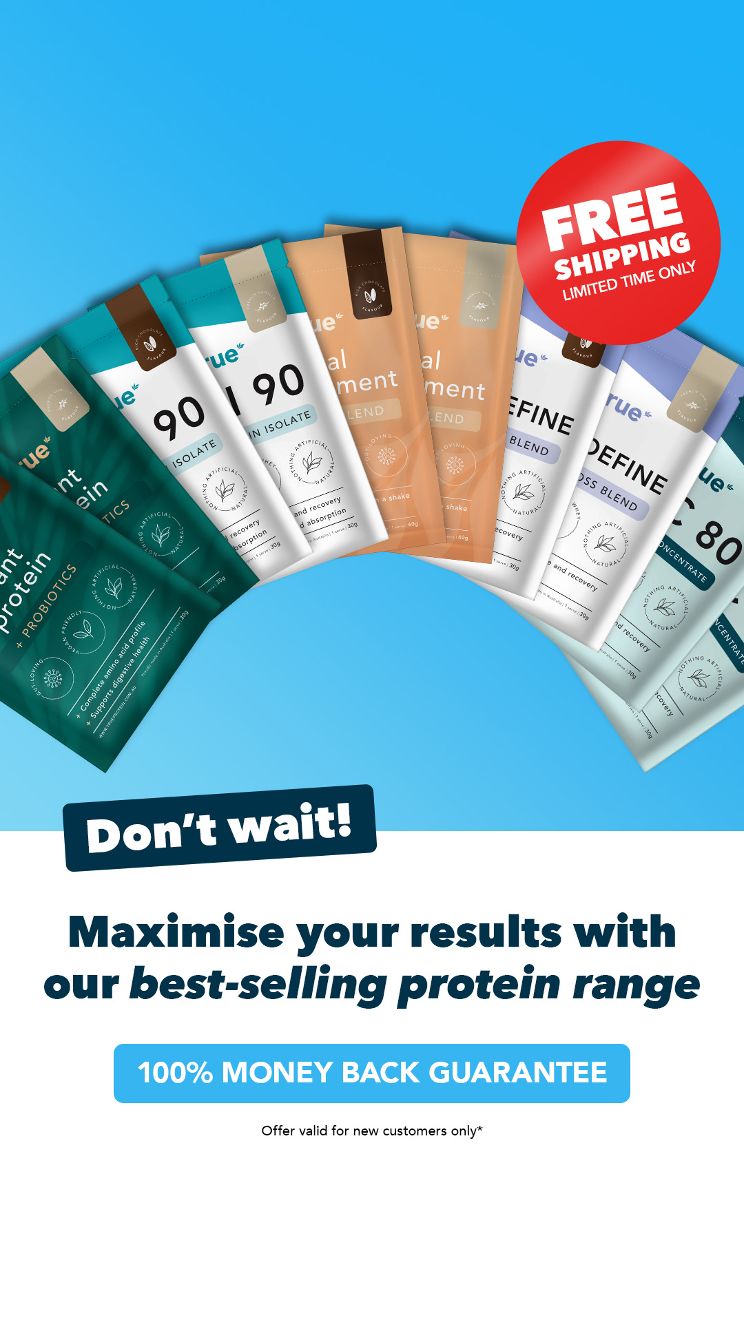 True Protein Facebook ad