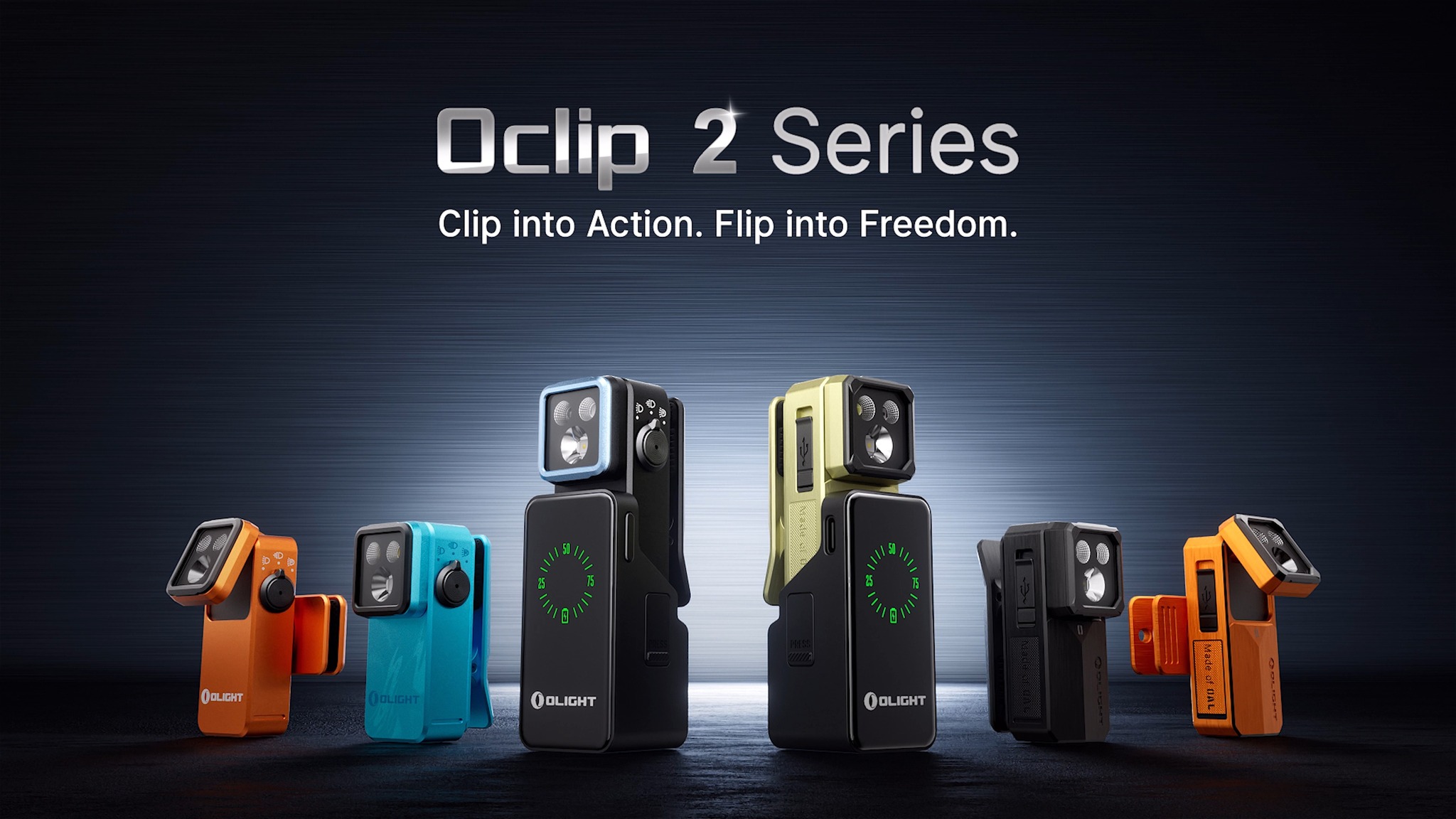 Olight World Facebook ad: A mechanic, an officer, a utility worker, a…