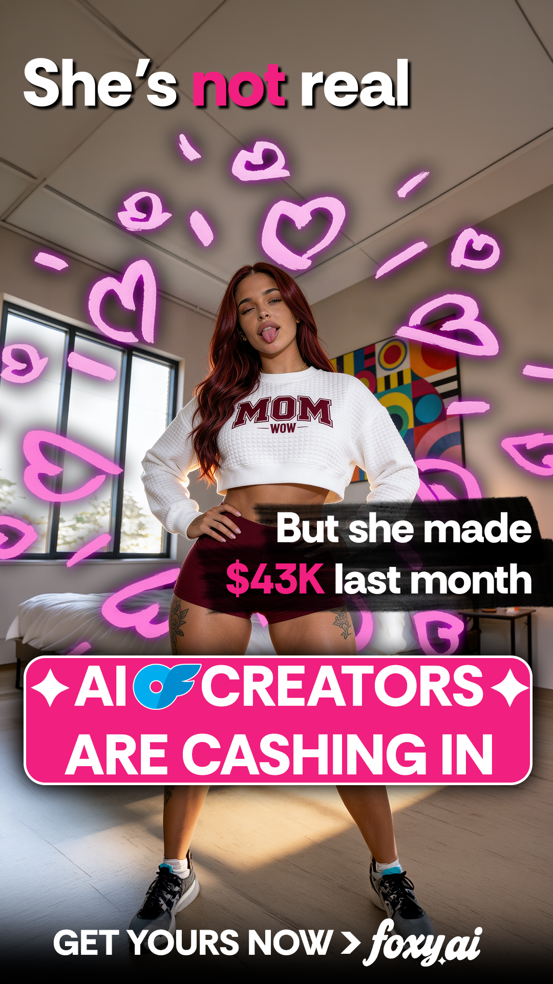 Foxy AI: Video & Photo Generator Facebook ad from Feb 25, 2026