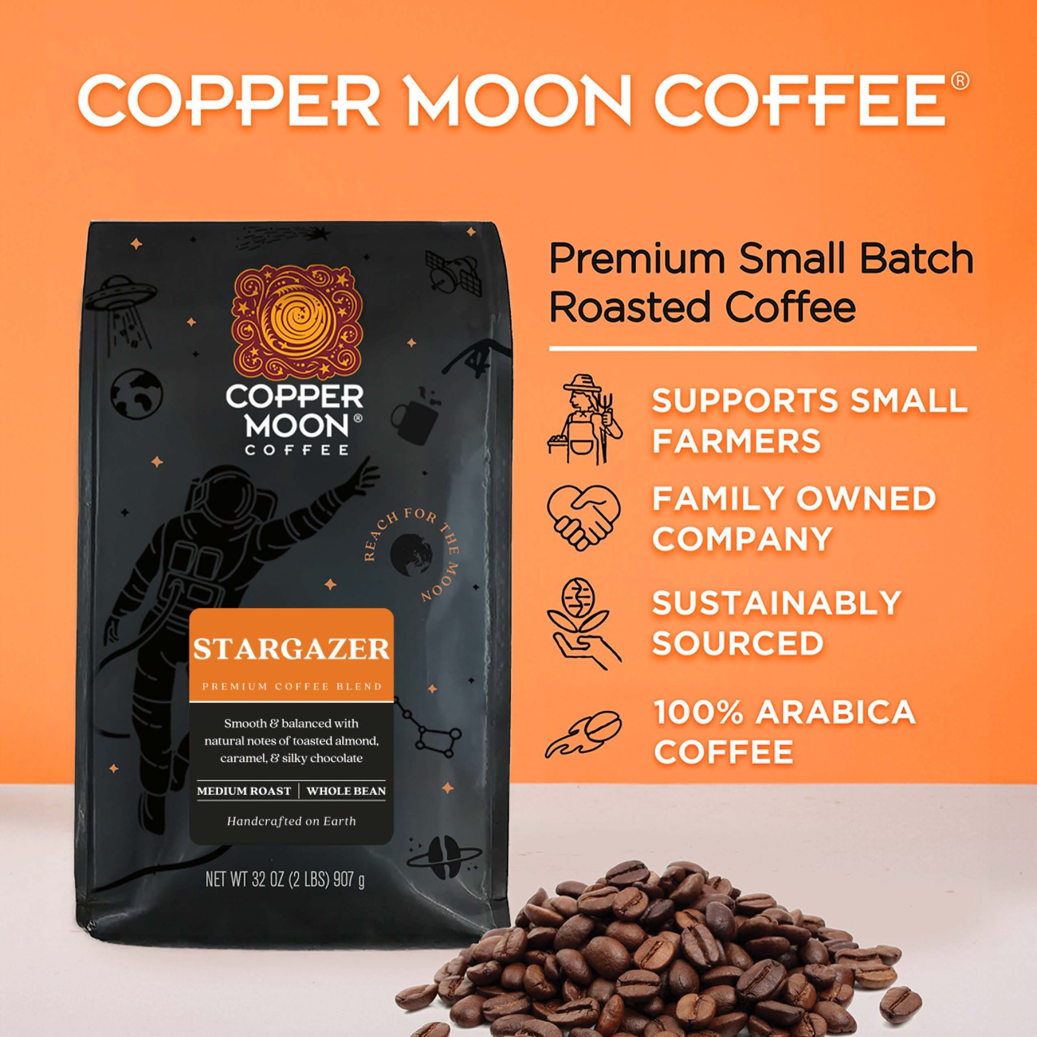 Copper Moon Coffee Facebook ad: Available at Costco