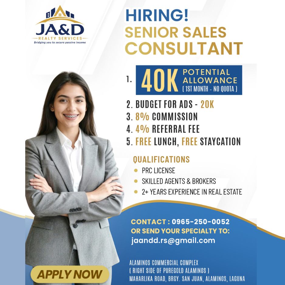 JA&D Hiring by Joshua Paul Martinez Facebook ad from Mar 26, 2026