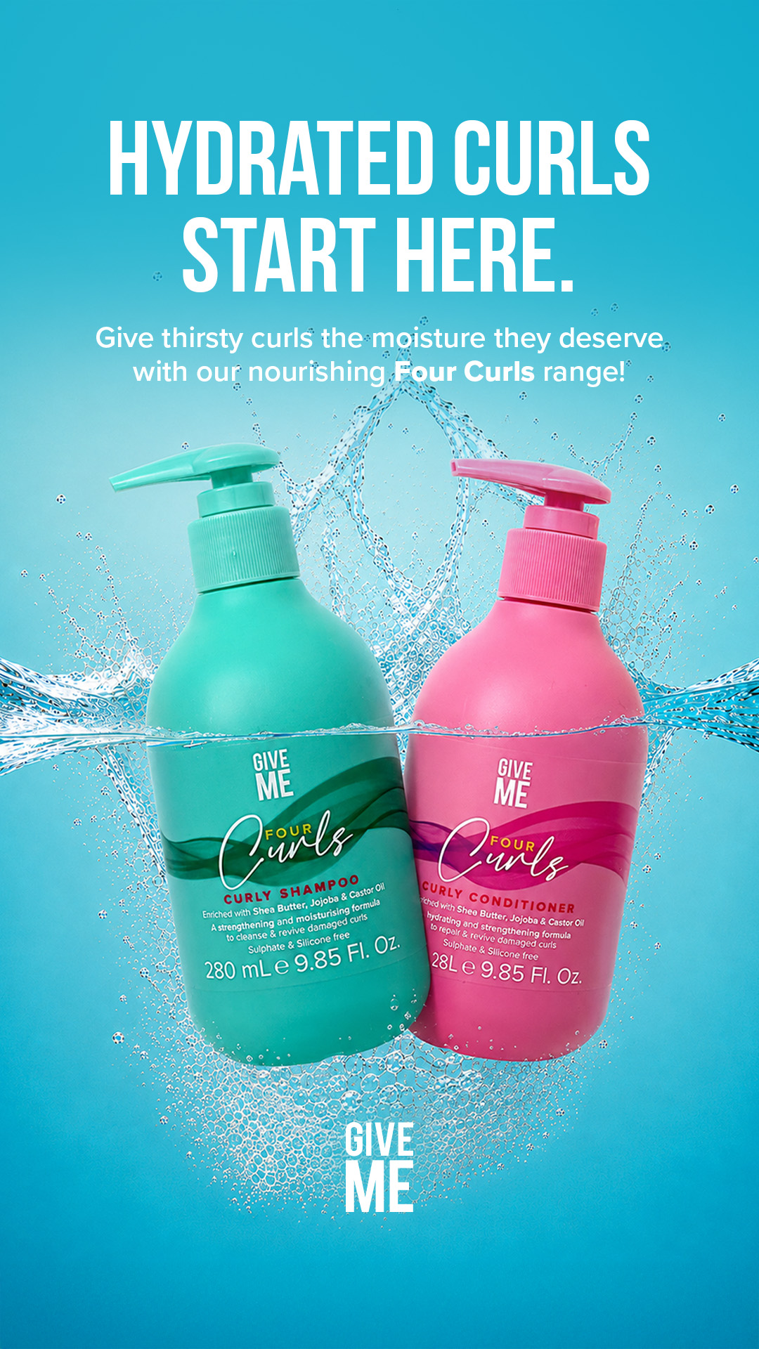 Give Me Cosmetics Facebook ad: Define your natural curls