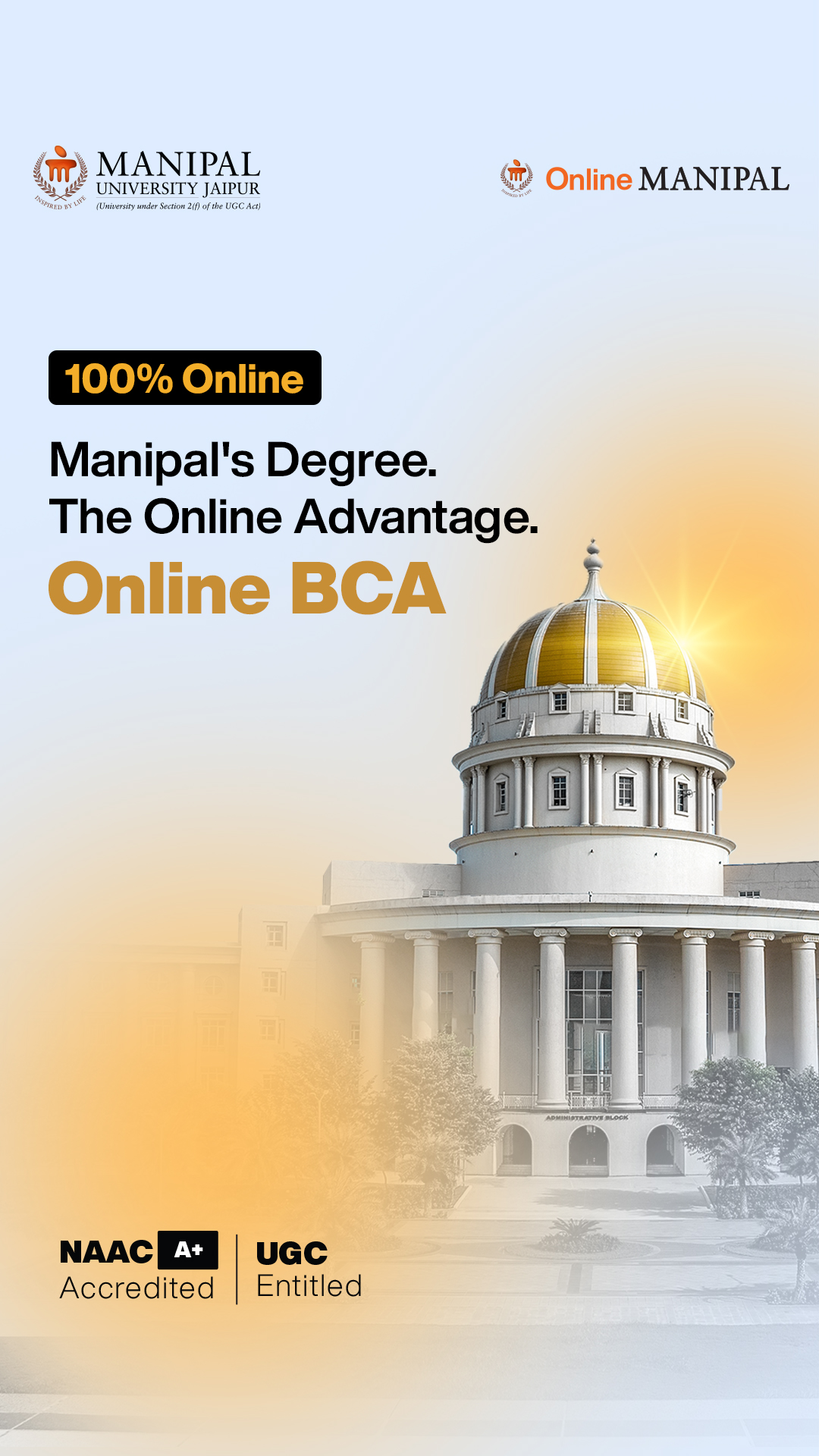 Manipal University Jaipur Online Facebook ad