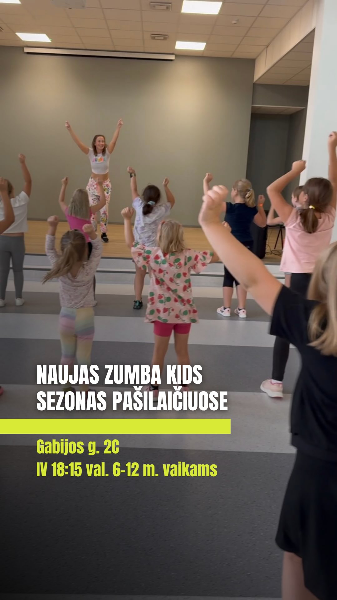 LOUD and FIT Facebook ad: Naujas Zumba Kids Vilniuje sezonas Pašilaičiuose!