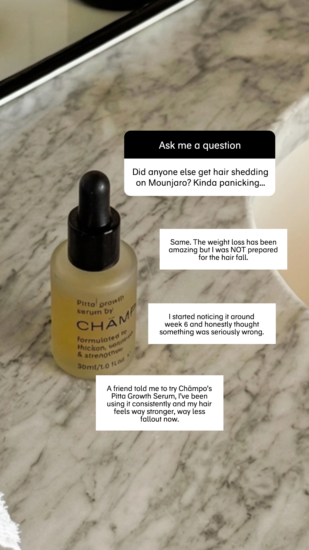 Chāmpo Haircare Facebook ad