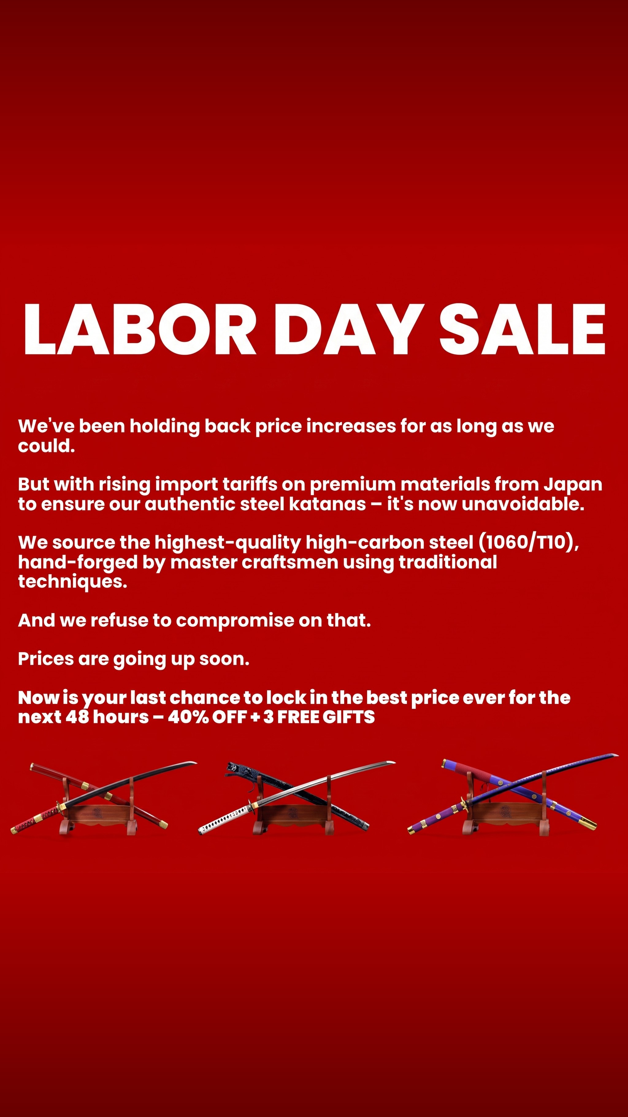 Katana US Facebook ad