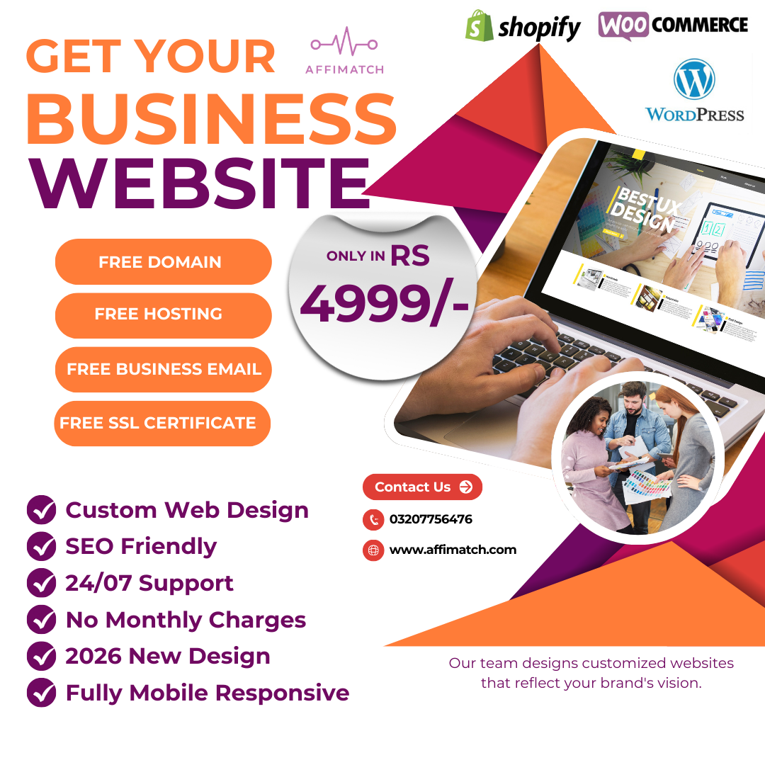 Affimatch website developers Facebook ad: Complete Website In Just Rs 4,999/-