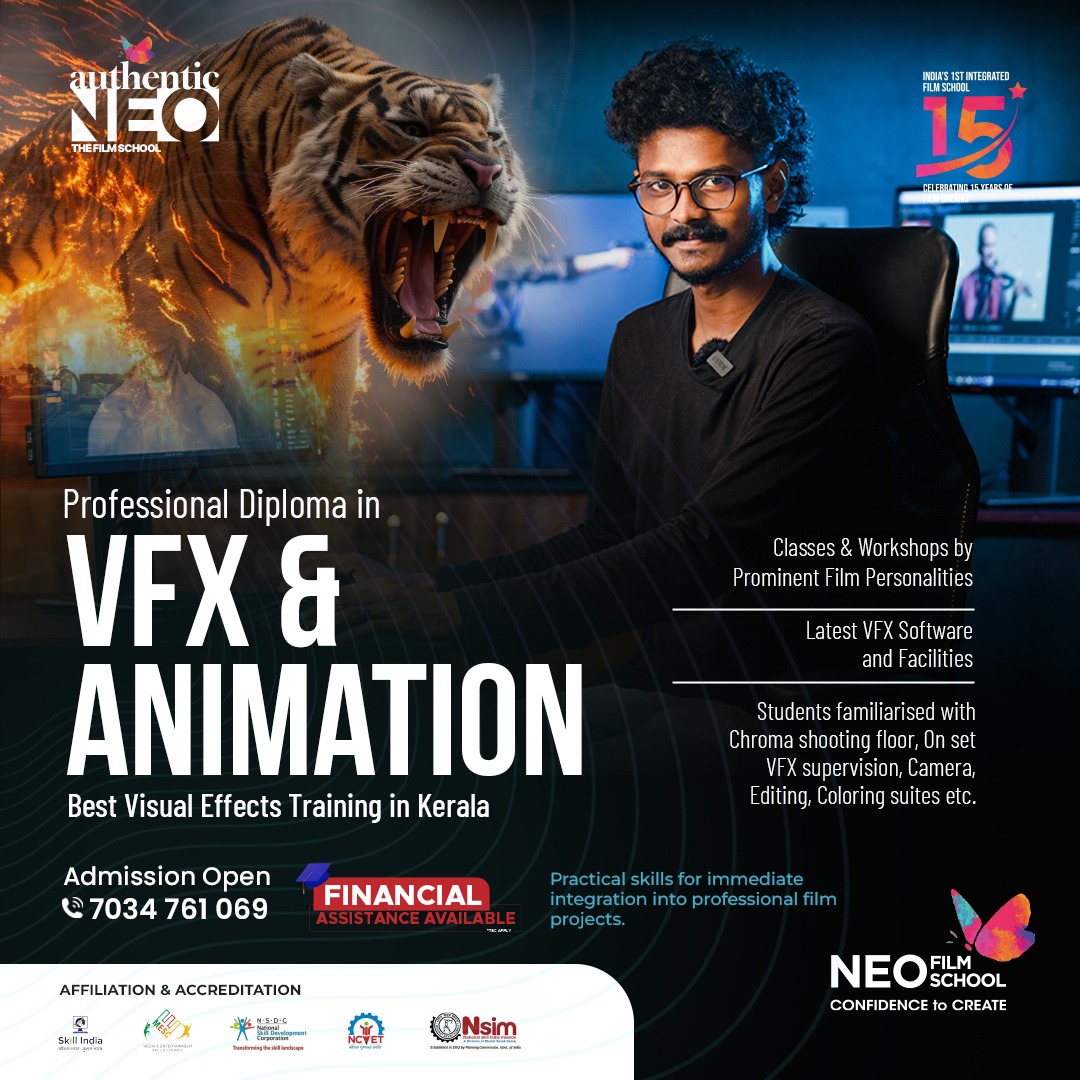 Neo Film School Facebook ad: Best VFX & Animation Training!