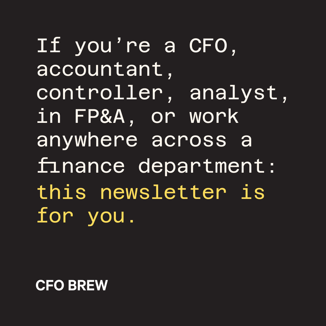 CFO Brew Facebook ad: Stay CFO-savvy: get must-read news straight to your inbox