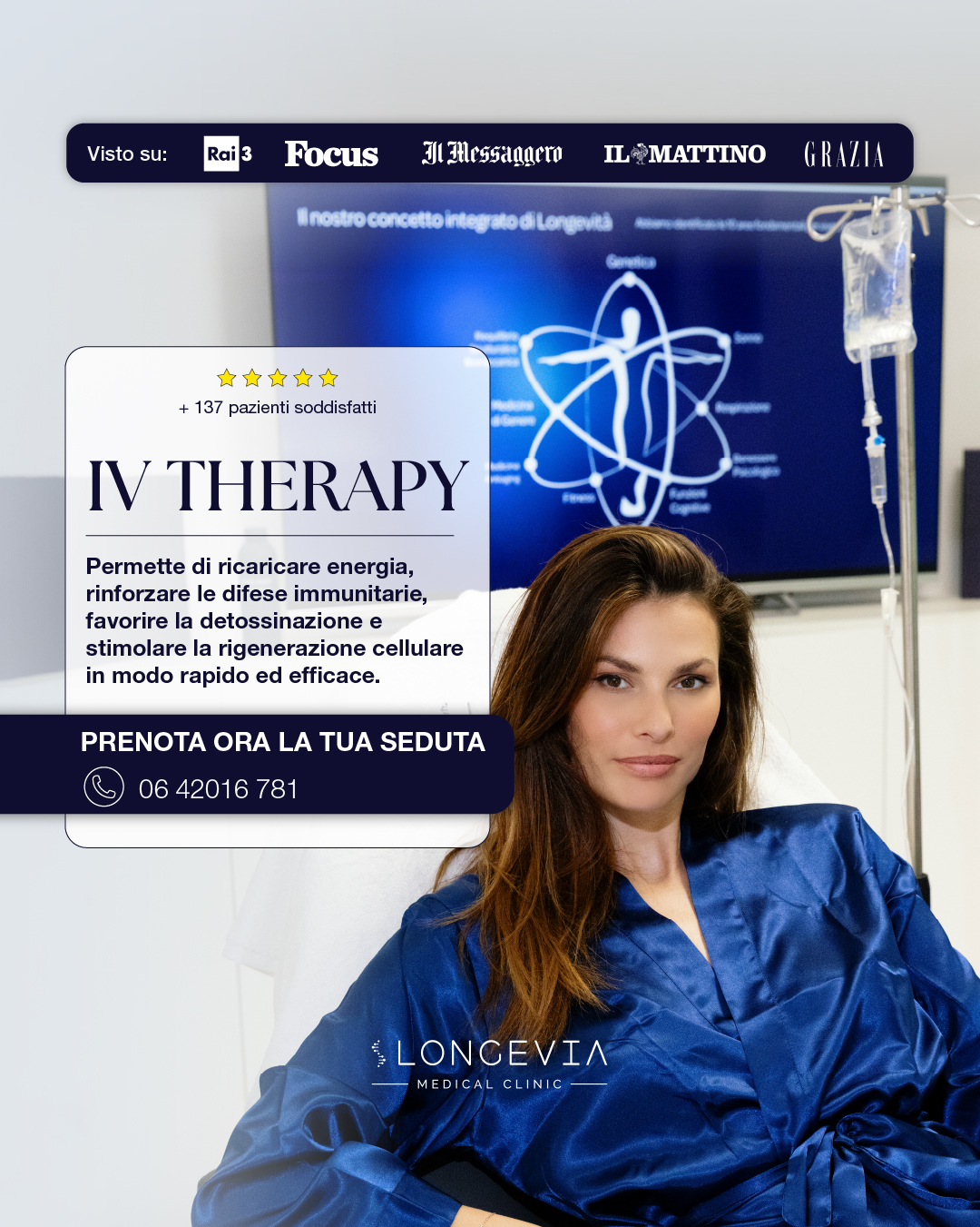 Longevia Clinic Facebook ad