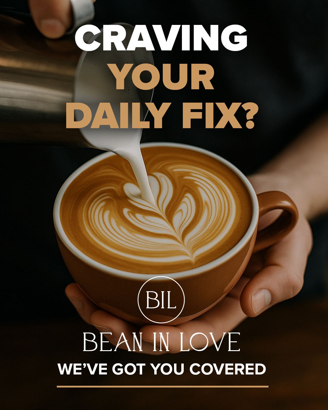 Bean In Love - Paarl Facebook ad: Strong. Smooth. Comforting.