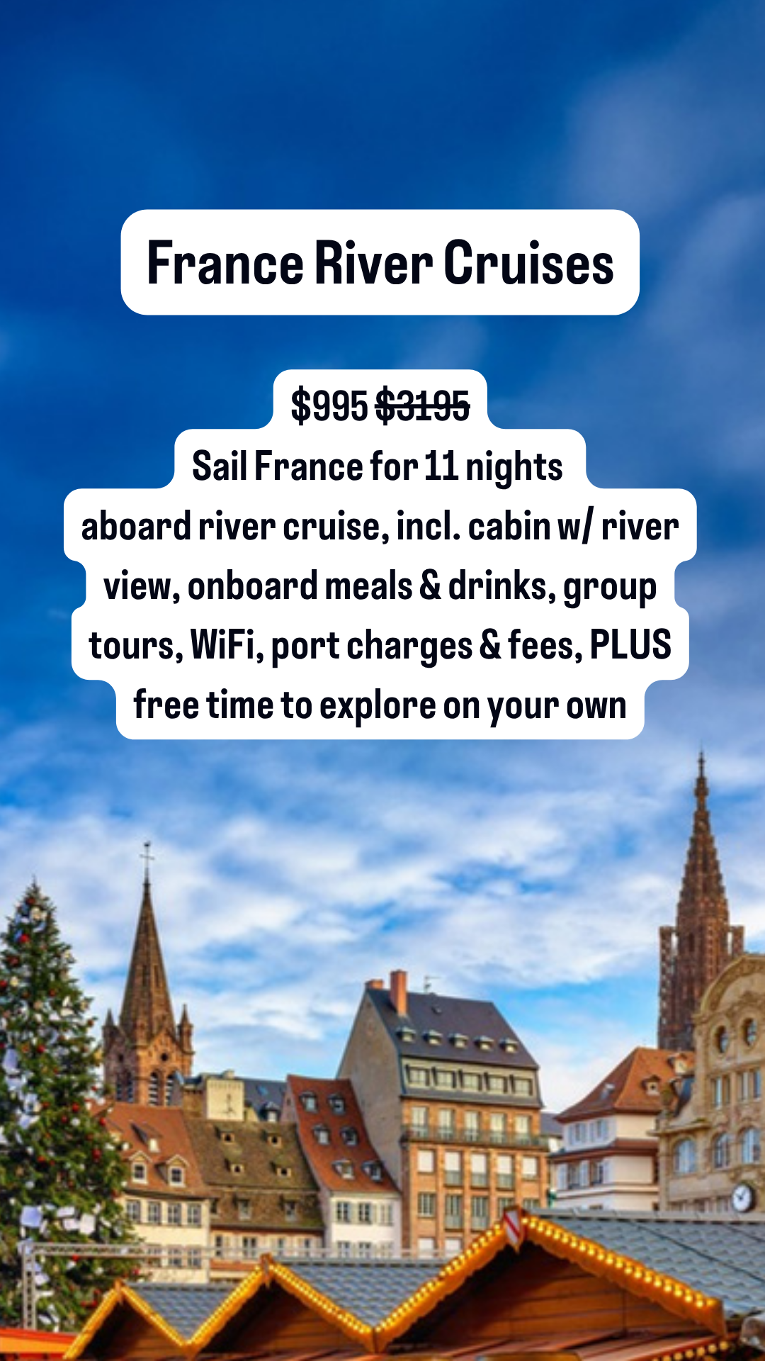 Travelzoo Facebook ad: France River Cruise, From $995